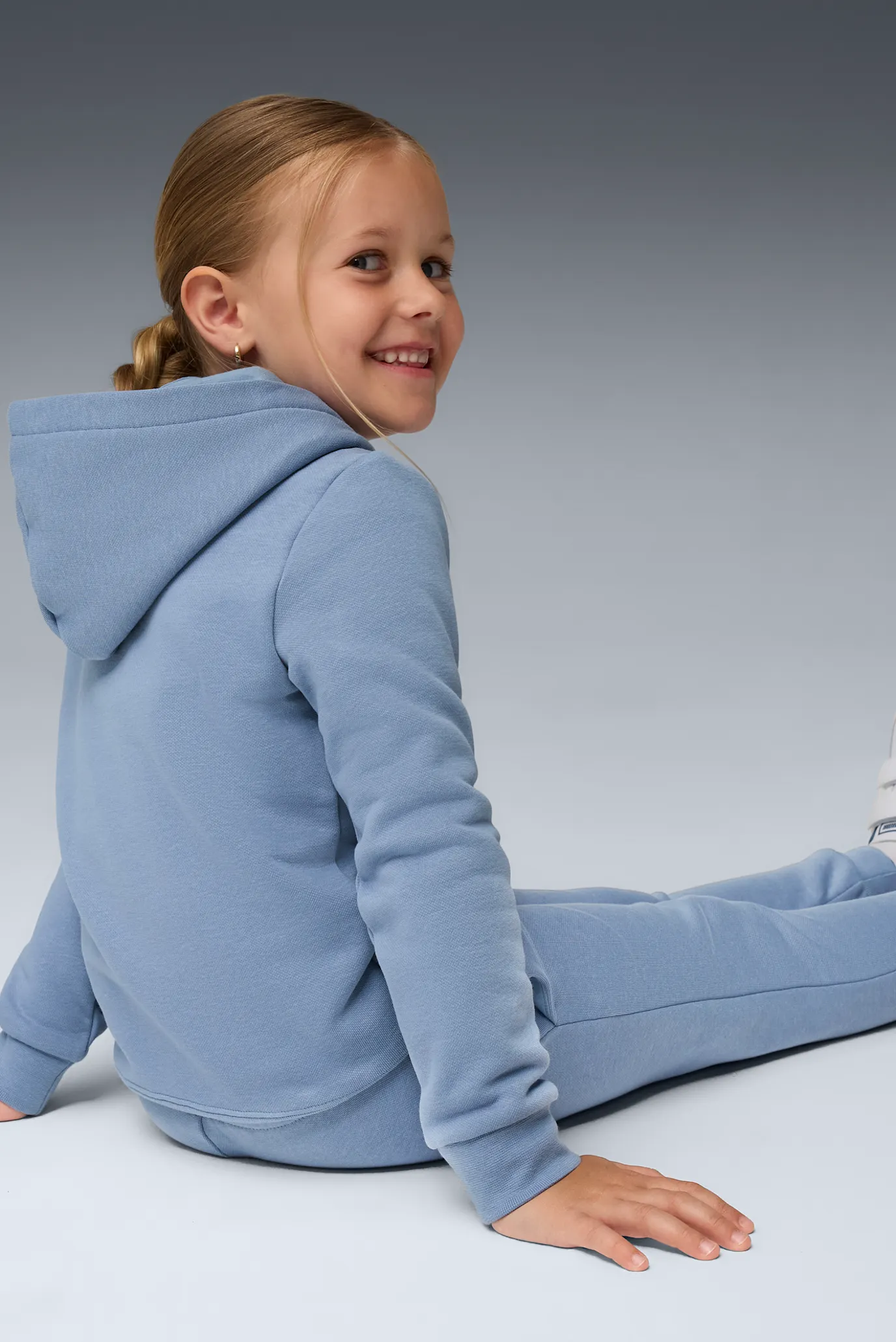 Детский голубой спортивный костюм (худи, брюки) Essentials No.1 Logo Sweat Suit Kids 5