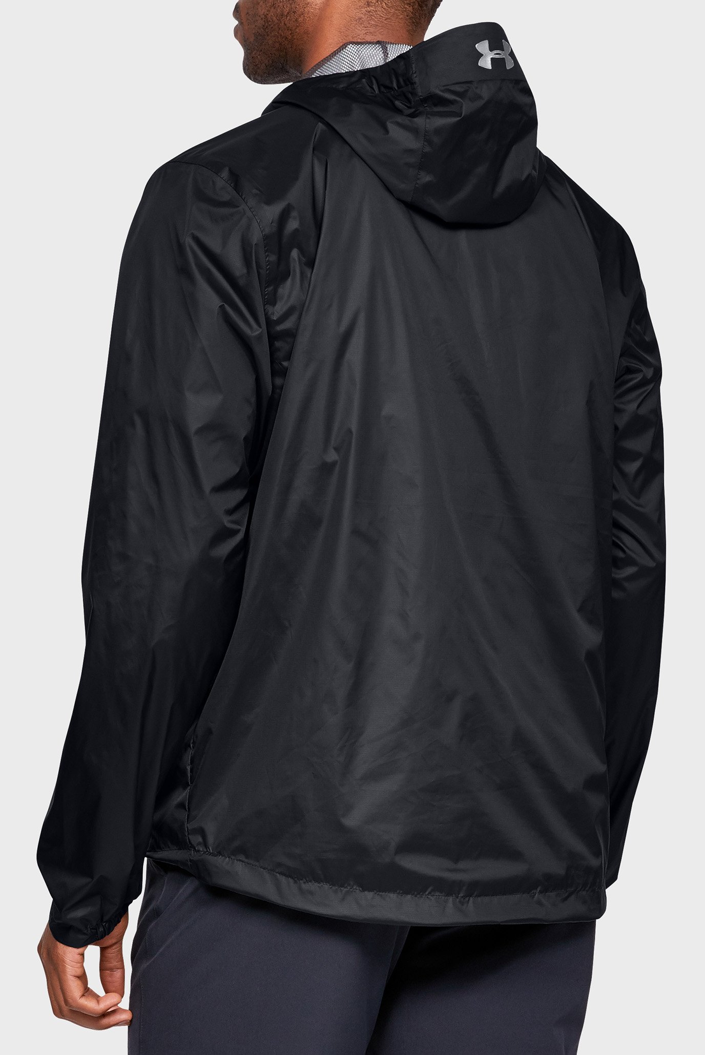 under armour forefront rain jacket black