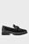 Женские черные кожаные лоферы Geneva Chain Loafer