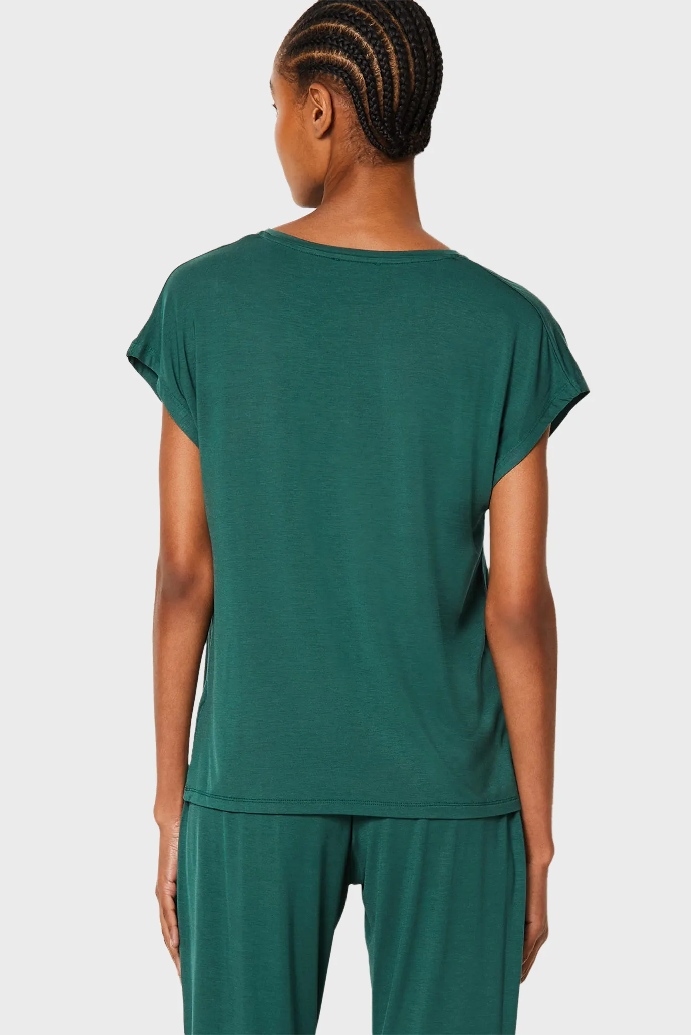 Жіноча темно-зелена футболка MODY 3