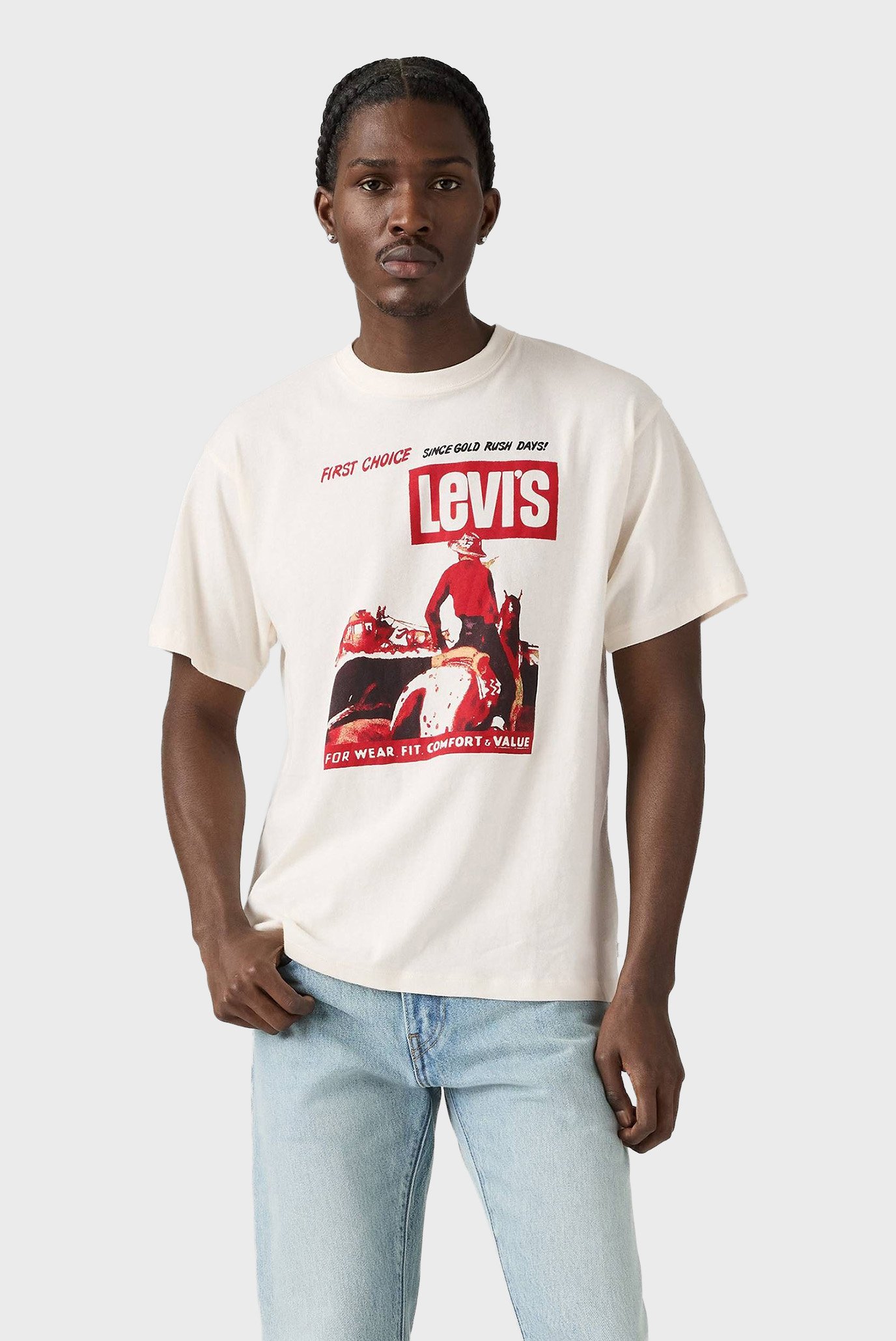 Мужская белая футболка Белый XL Levi’s® 87373;0228 Мужская белая футболка Белый XL Levi’s® 87373;0228