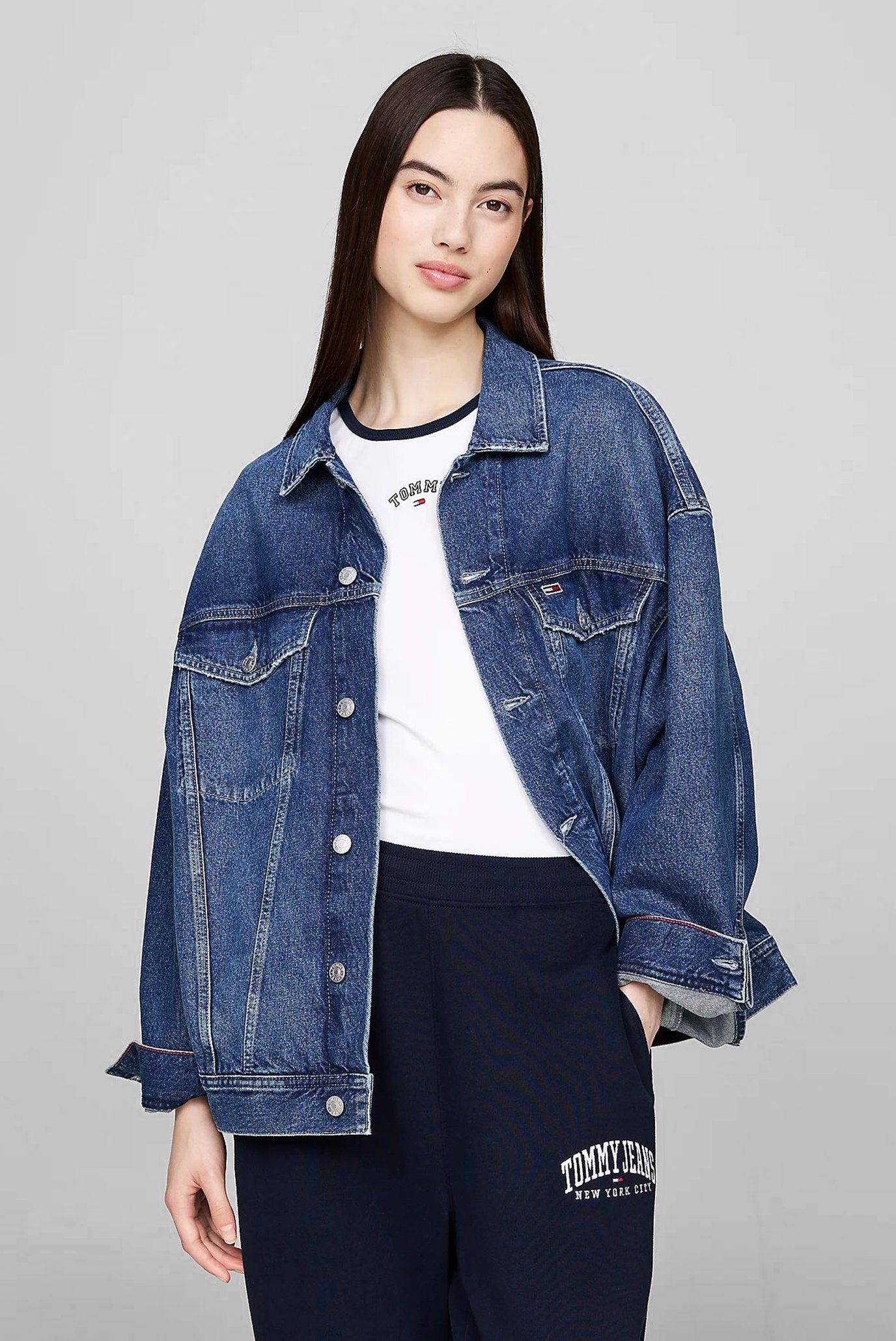 Жіноча синя джинсова куртка DAISY OVR JACKET RWB 1