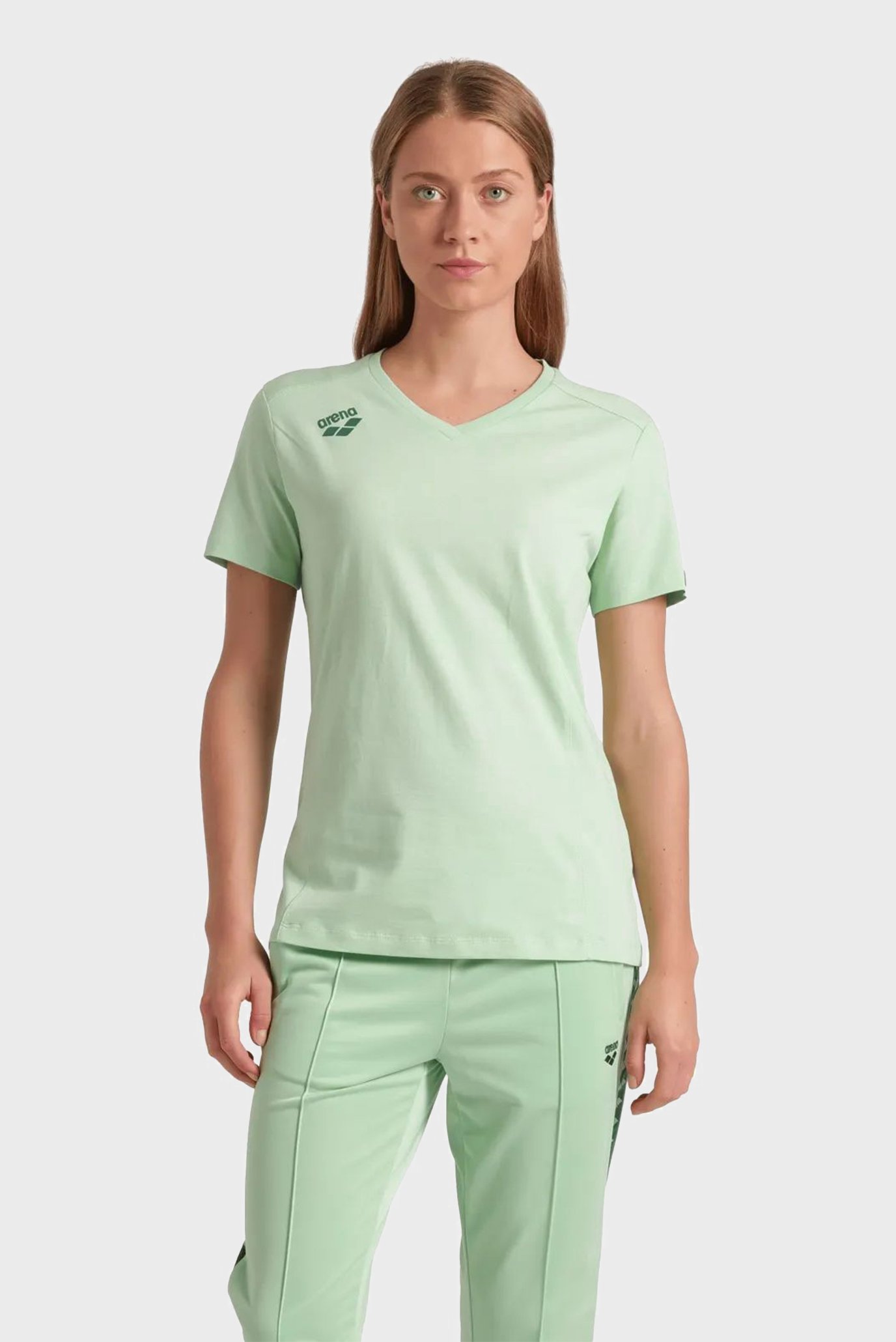 Женская салатовая футболка TEAM T-SHIRT PANEL Салатовый XS Arena 004892-600 Женская салатовая футболка TEAM T-SHIRT PANEL Салатовый XS Arena 004892-600