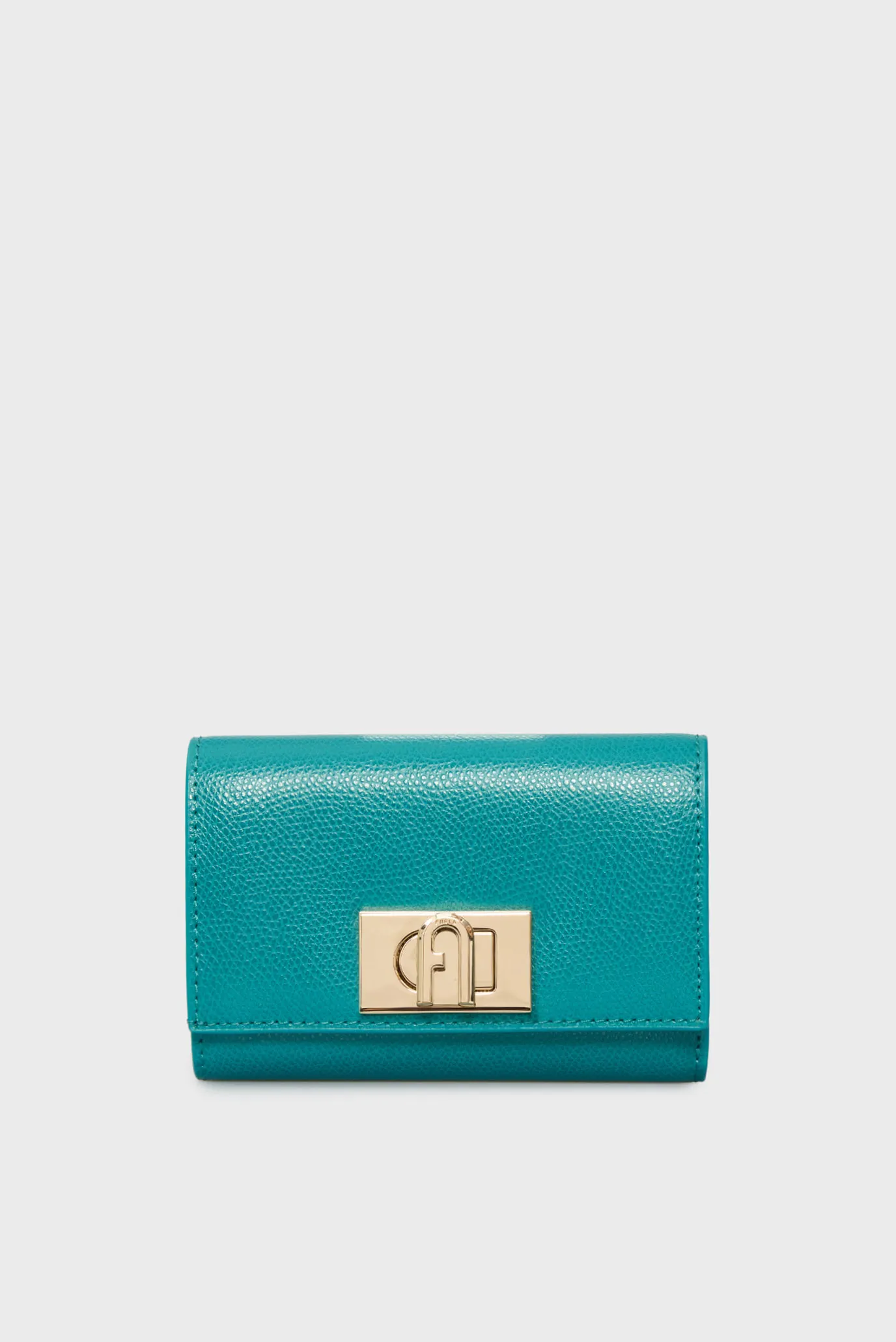 Жіночий бірюзовий шкіряний гаманець 1