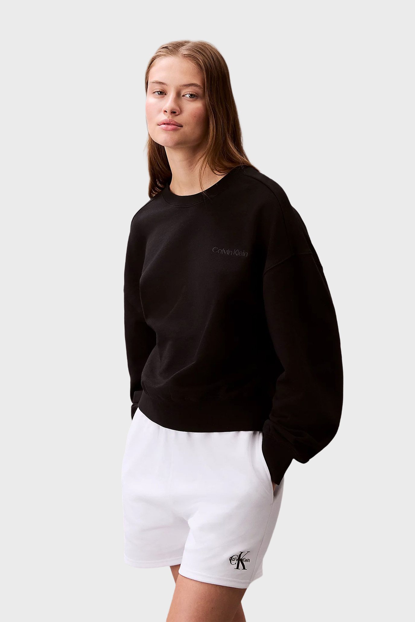 Женский черный свитшот FRENCH TERRY CREWNEC Черный L Calvin Klein LV044C209G Женский черный свитшот FRENCH TERRY CREWNEC Черный L Calvin Klein LV044C209G