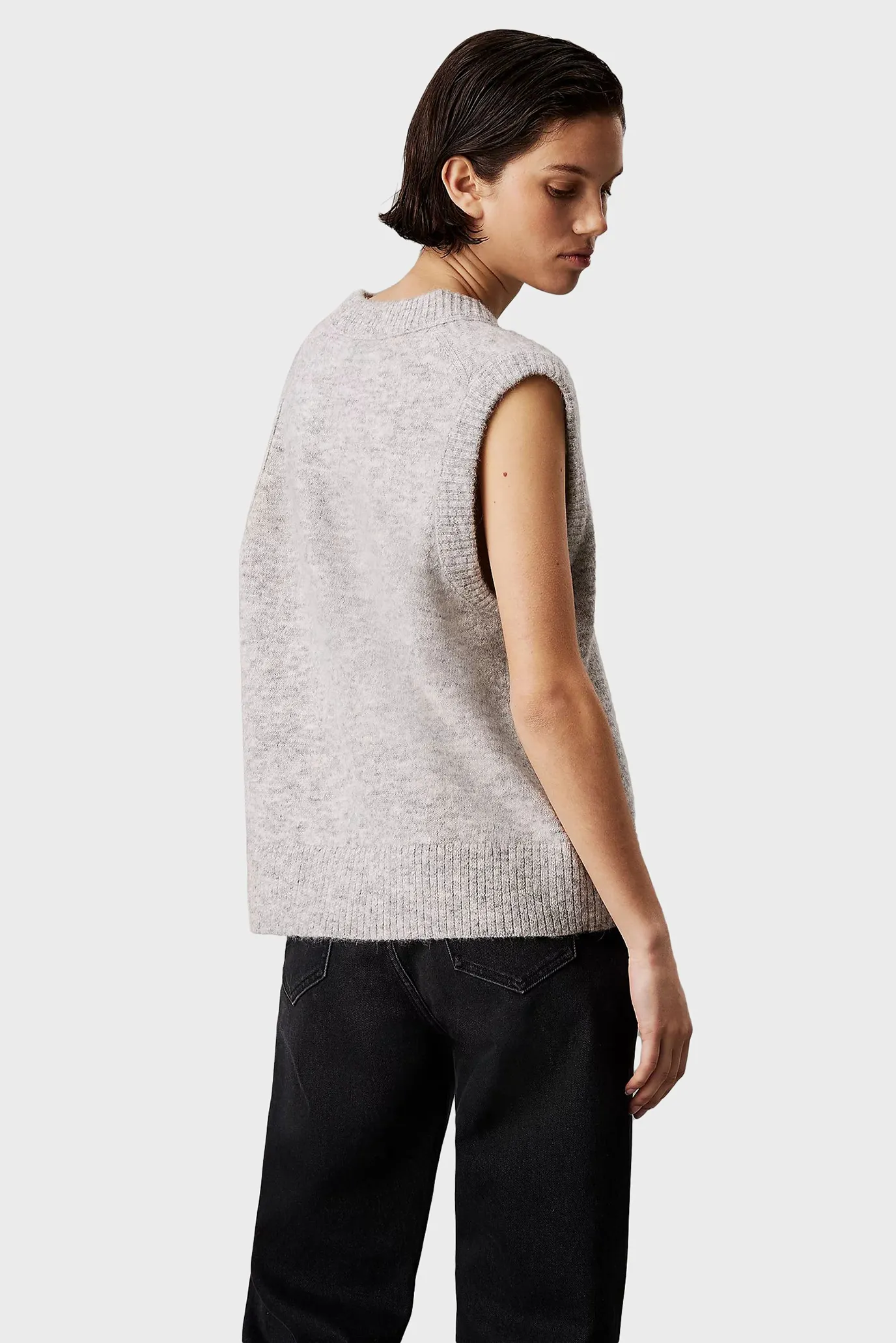 Женский серый жилет TEXTURED 3