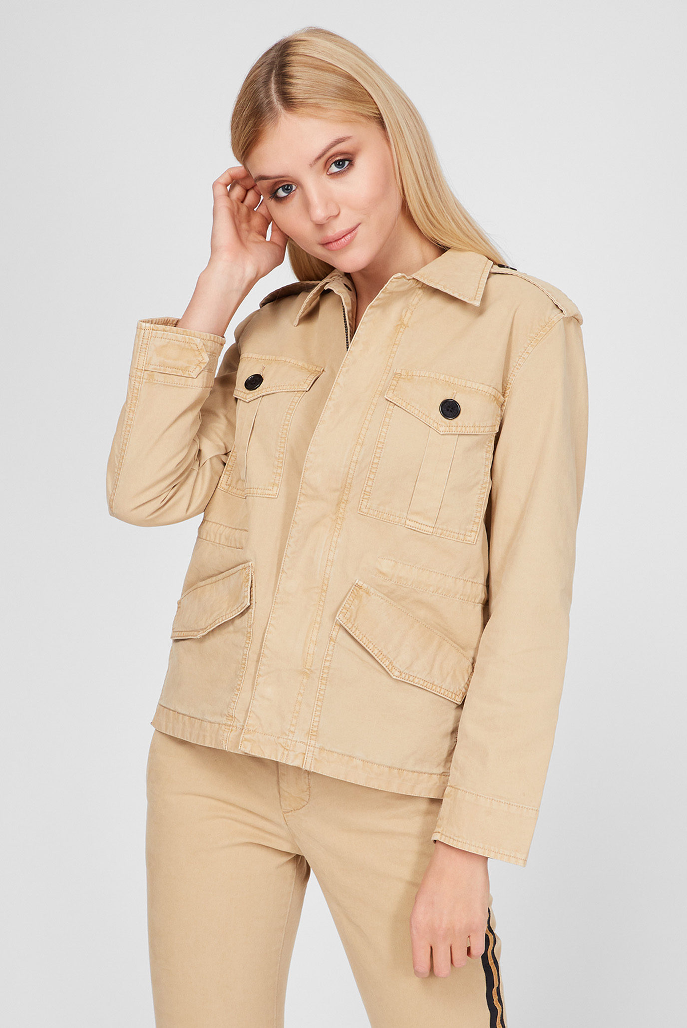 Женская бежевая куртка ZADIG&VOLTAIRE SKCO3403F_MACK — MD-Fashion