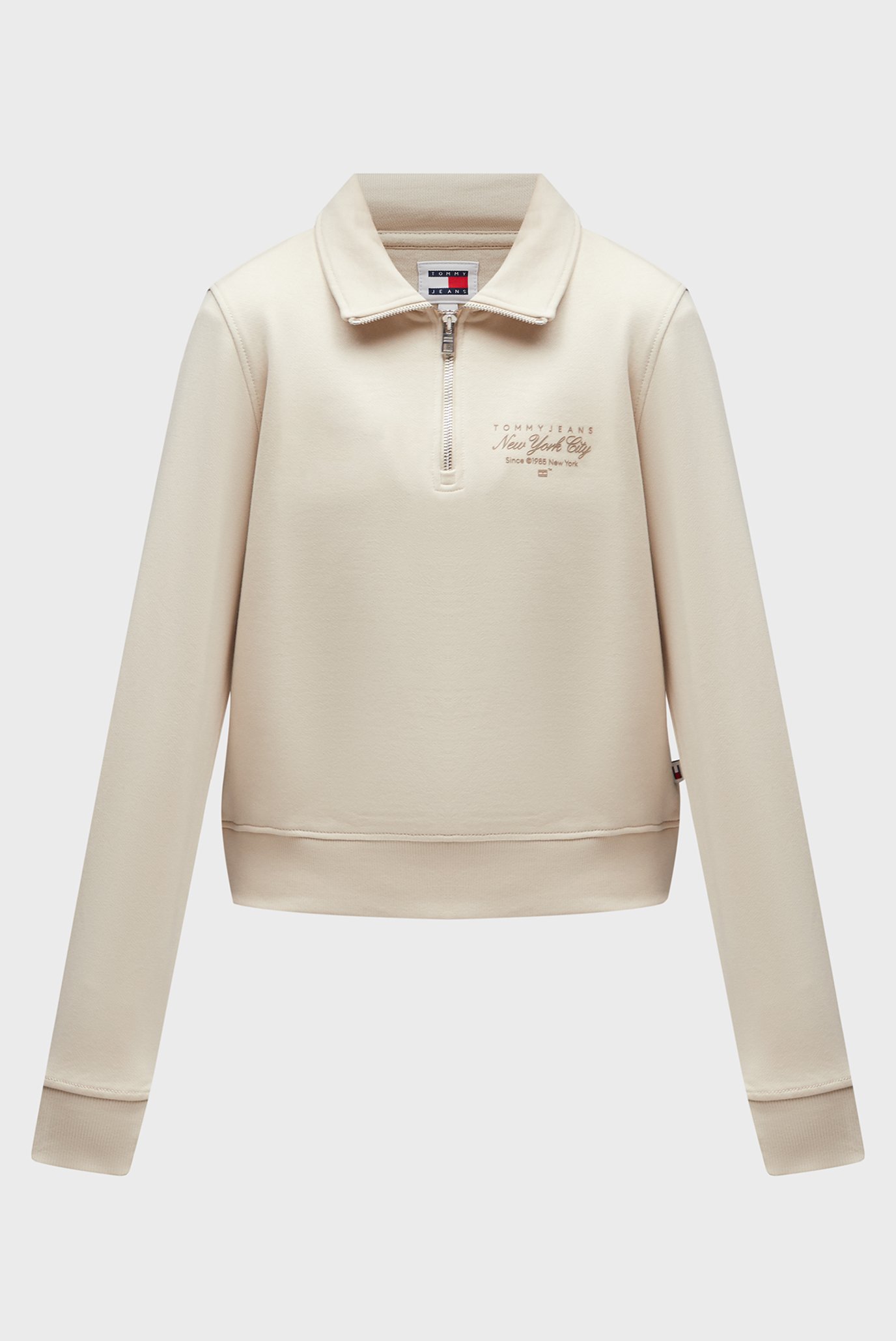 Женская бежевая спортивная кофта TJW REG LALA + REG QUARTER ZIP 1