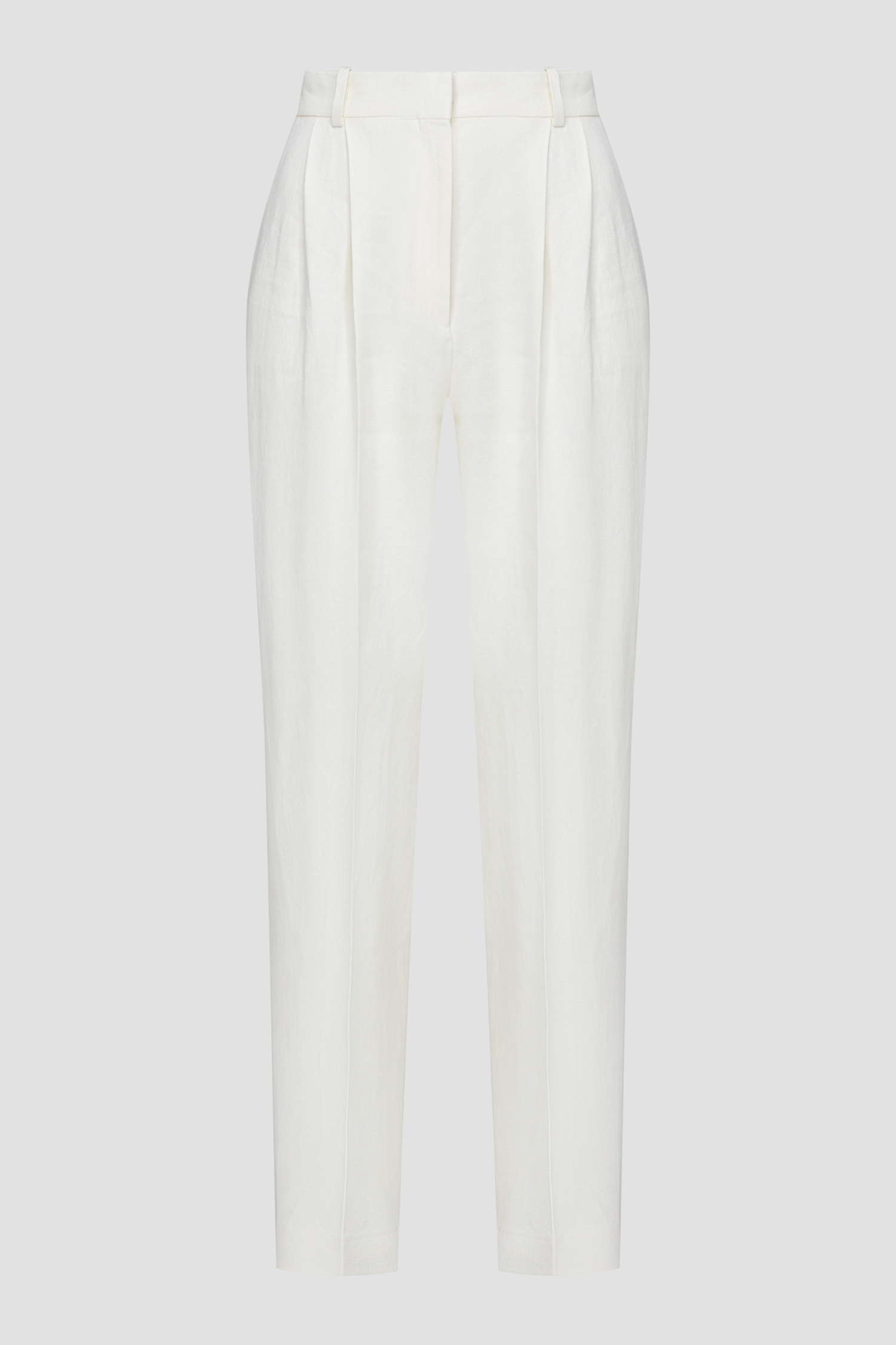 Жіночі білі лляні брюки 1