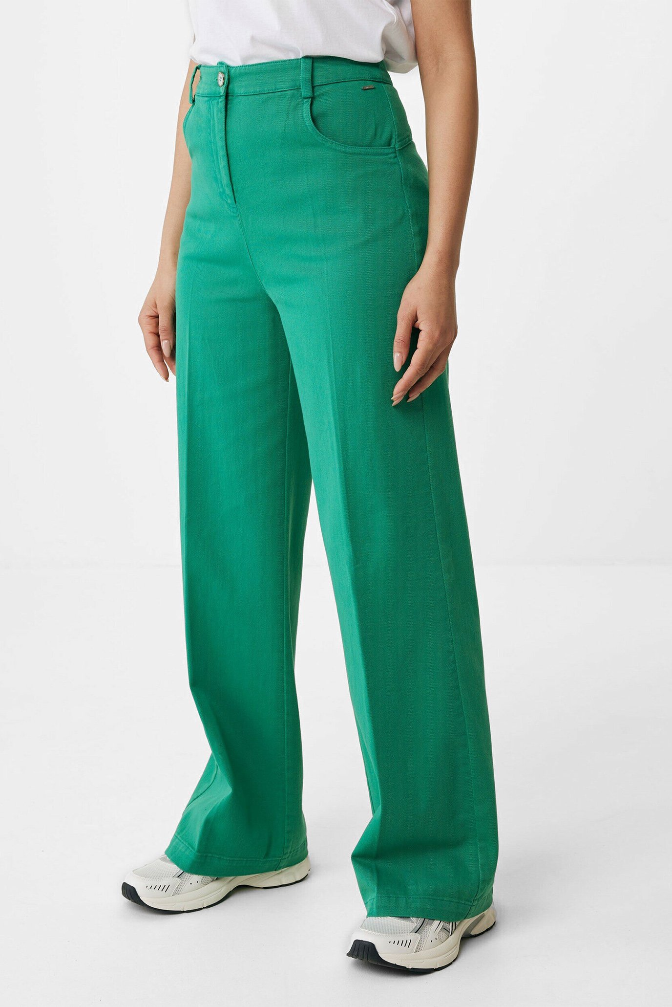 Женские зеленые джинсы 1