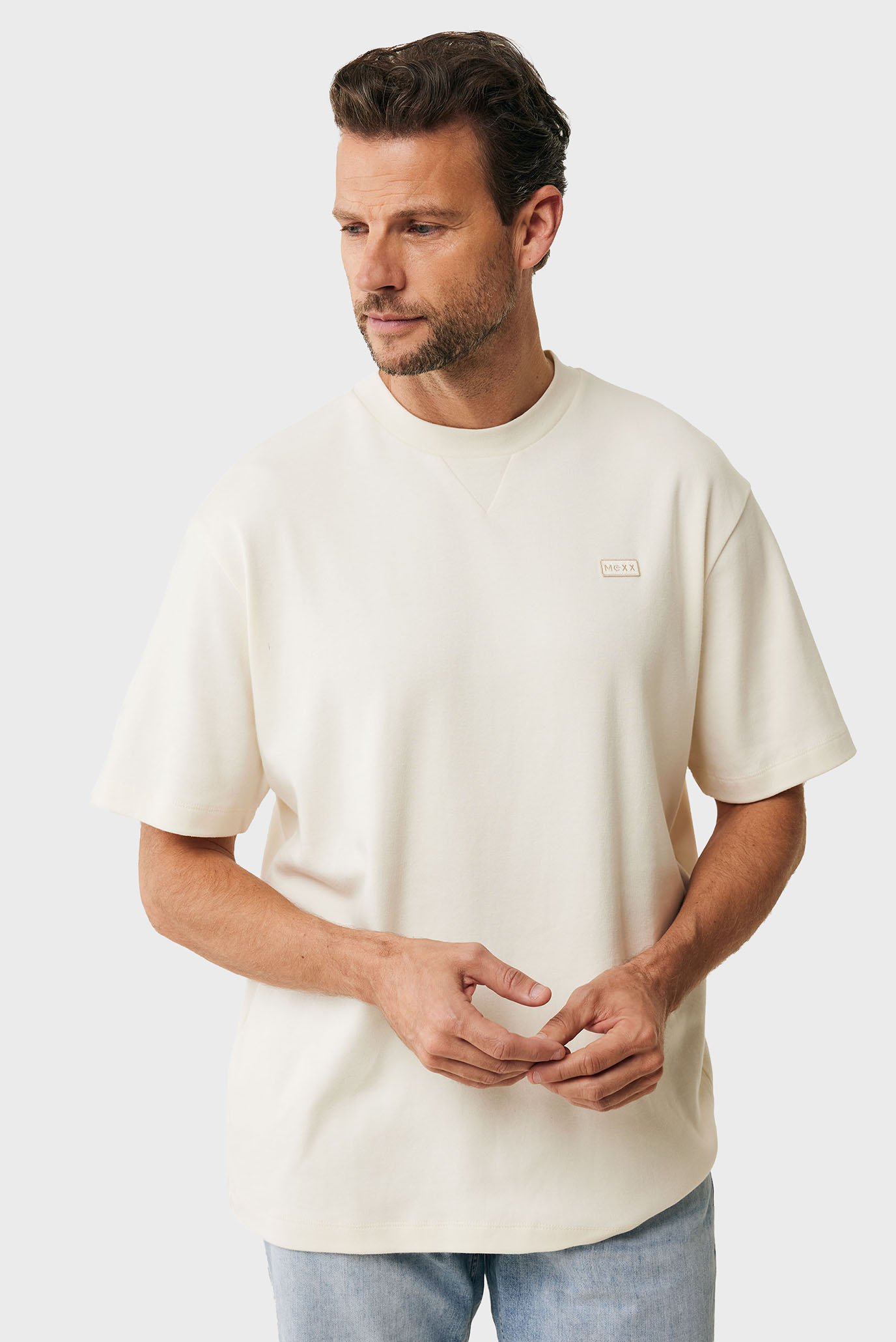 Мужская белая футболка FRANKIE Essential t-shirt loose fit Белый XXL Mexx MF007800251M Мужская белая футболка FRANKIE Essential t-shirt loose fit Белый XXL Mexx MF007800251M