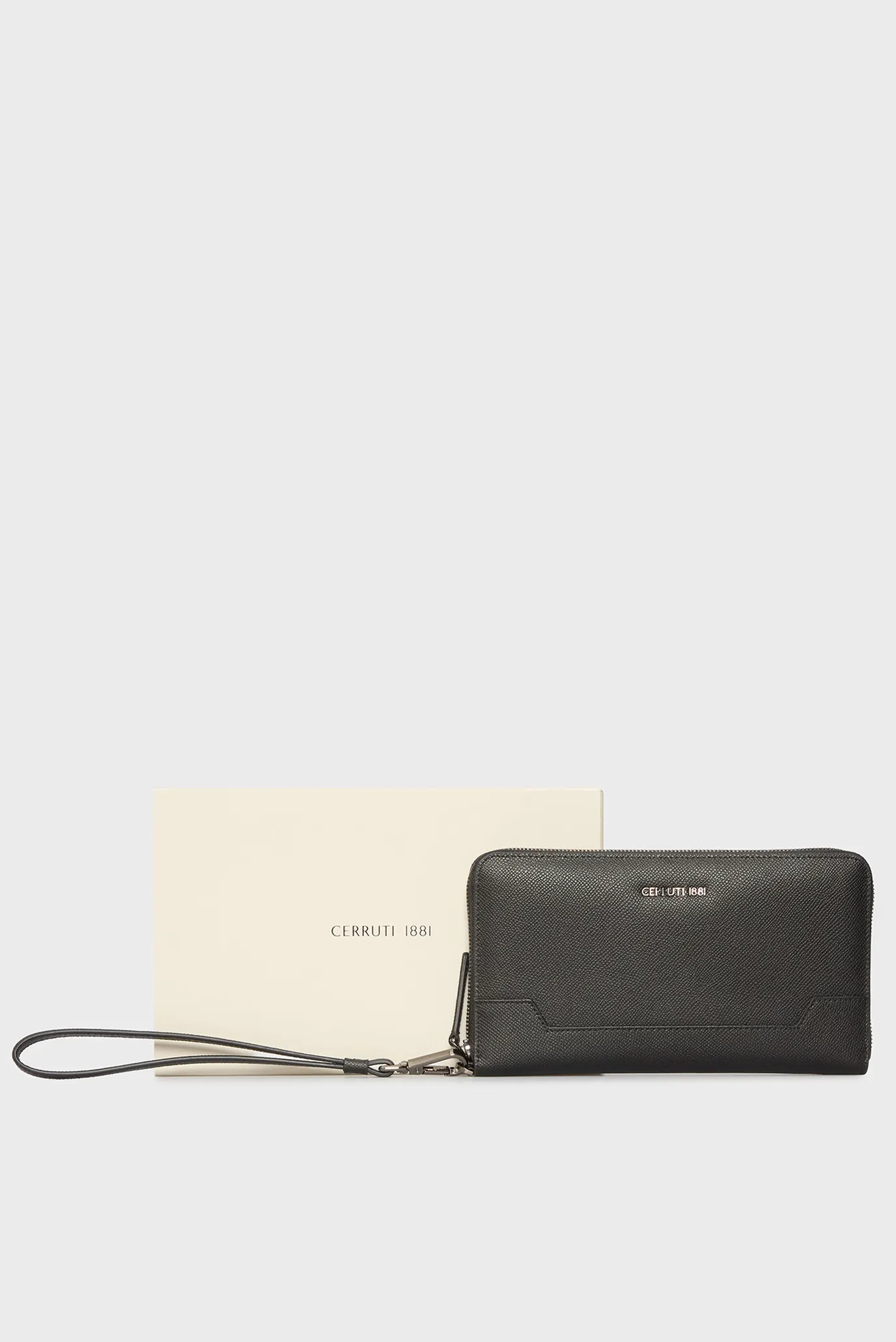 Мужской черный кожаный кошелек JAKE 5