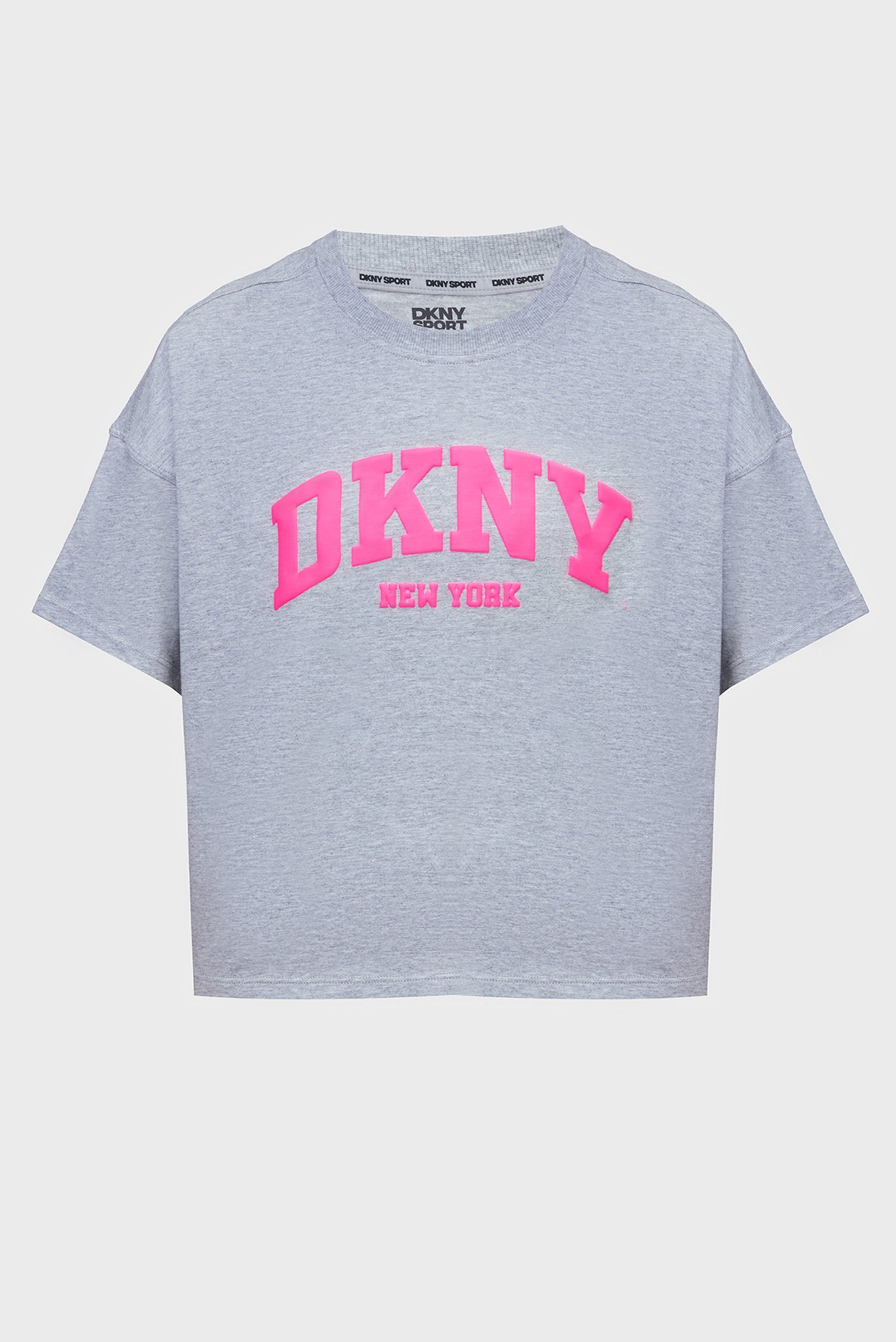 Женская серая футболка Серый L DKNY DP4T9945 Женская серая футболка Серый L DKNY DP4T9945