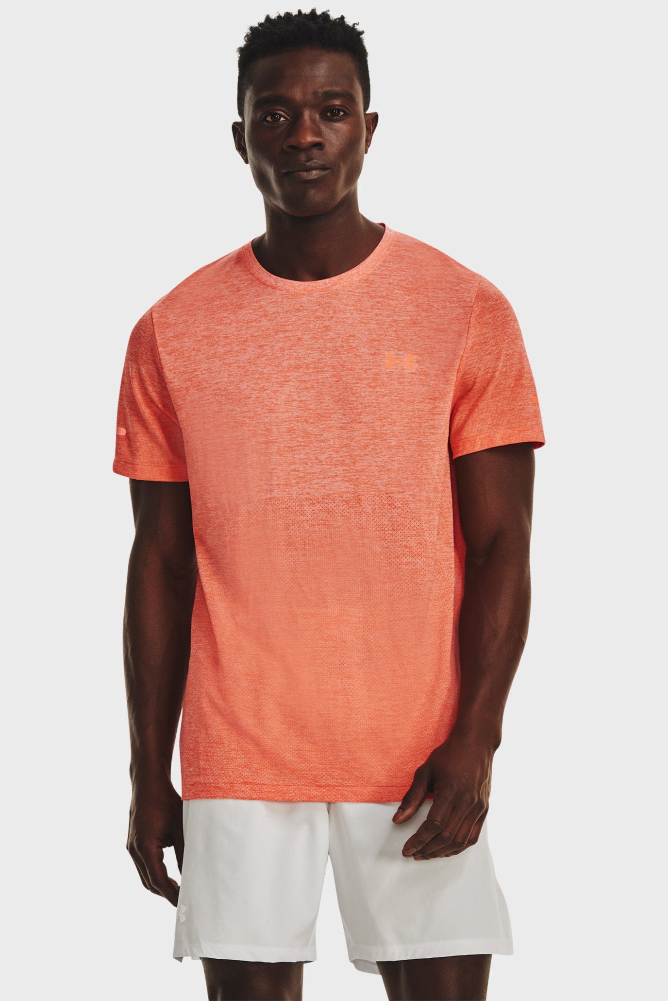 Чоловіча помаранчева футболка UA SEAMLESS STRIDE SS 1