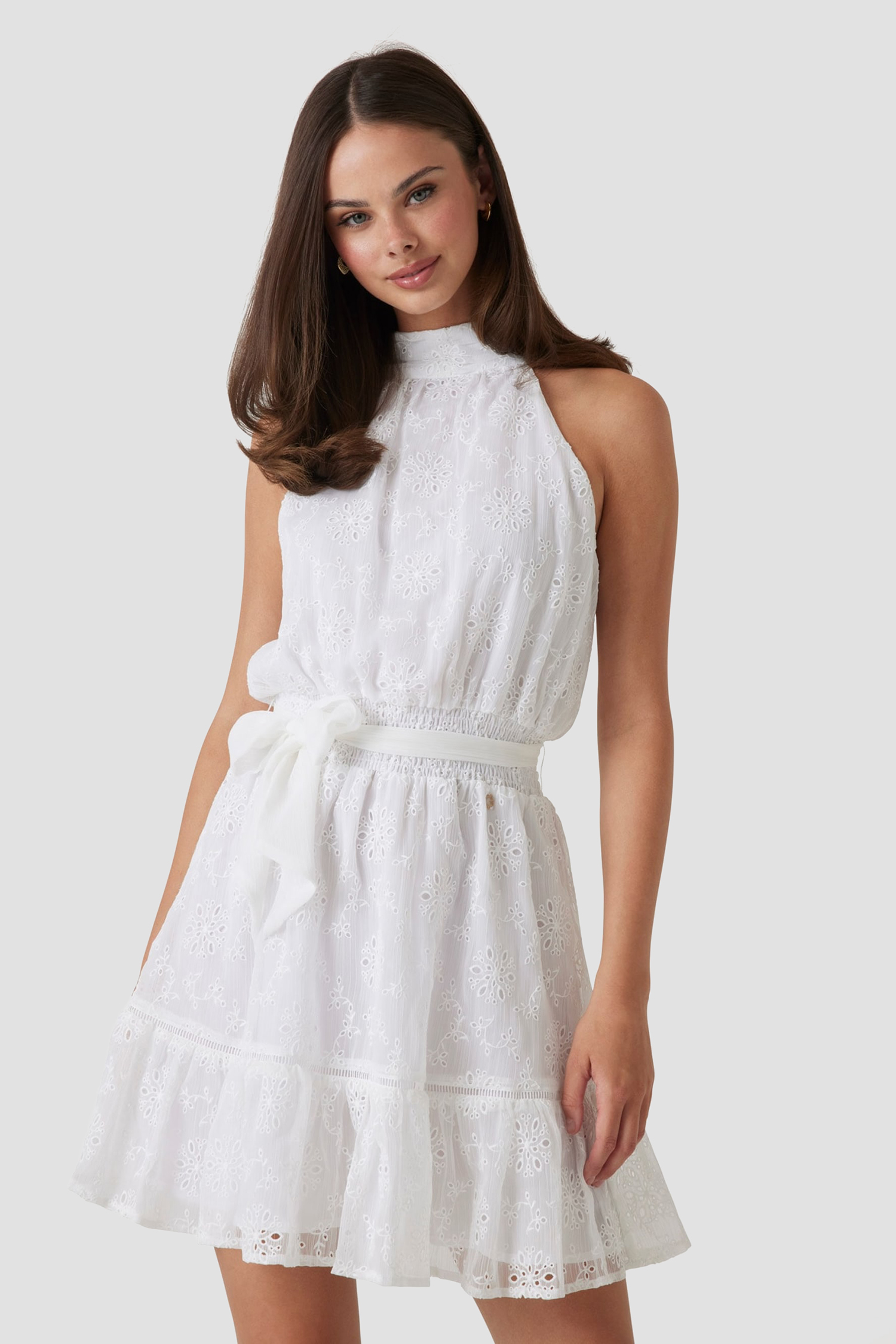 Женское белое платье Белый S Guess W5GK15.W0WA2;G011 Женское белое платье Белый S Guess W5GK15.W0WA2;G011