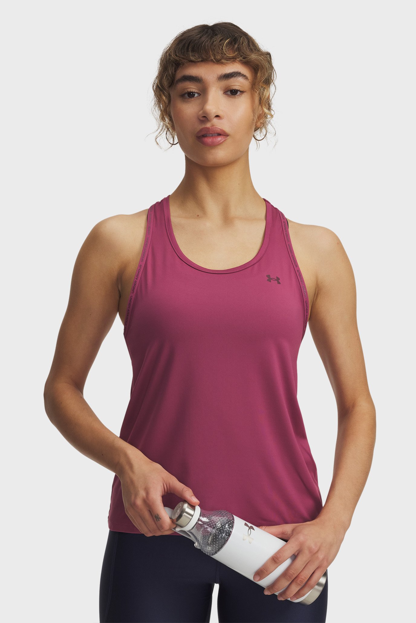Женская розовая майка Tech Knockout Tank Розовый XS Under Armour 1389851-659 Женская розовая майка Tech Knockout Tank Розовый XS Under Armour 1389851-659
