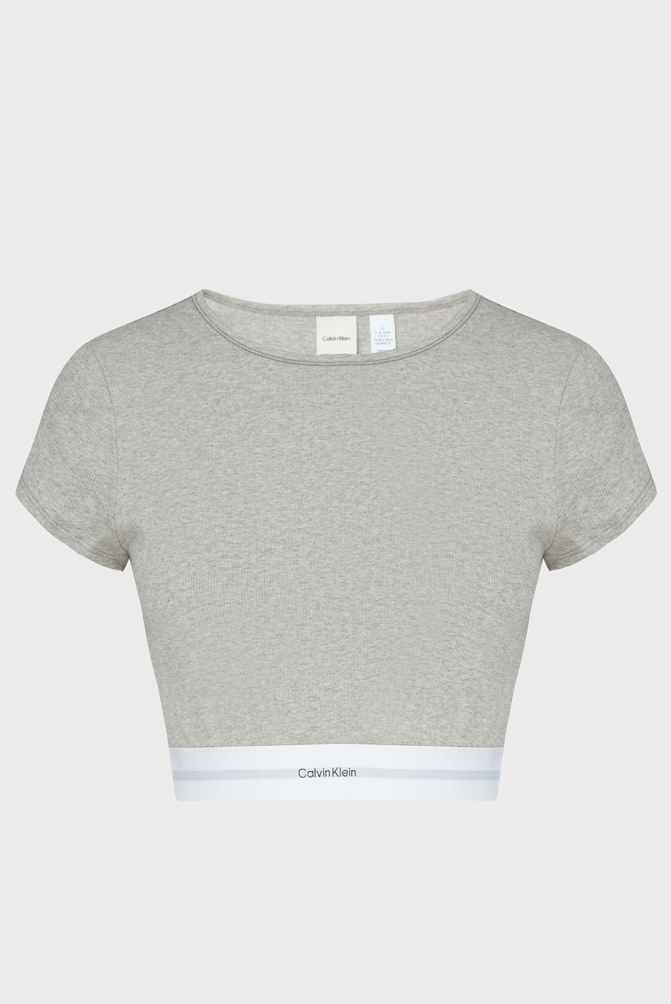 Жіноча сірий топ RIB CROP TEE 1