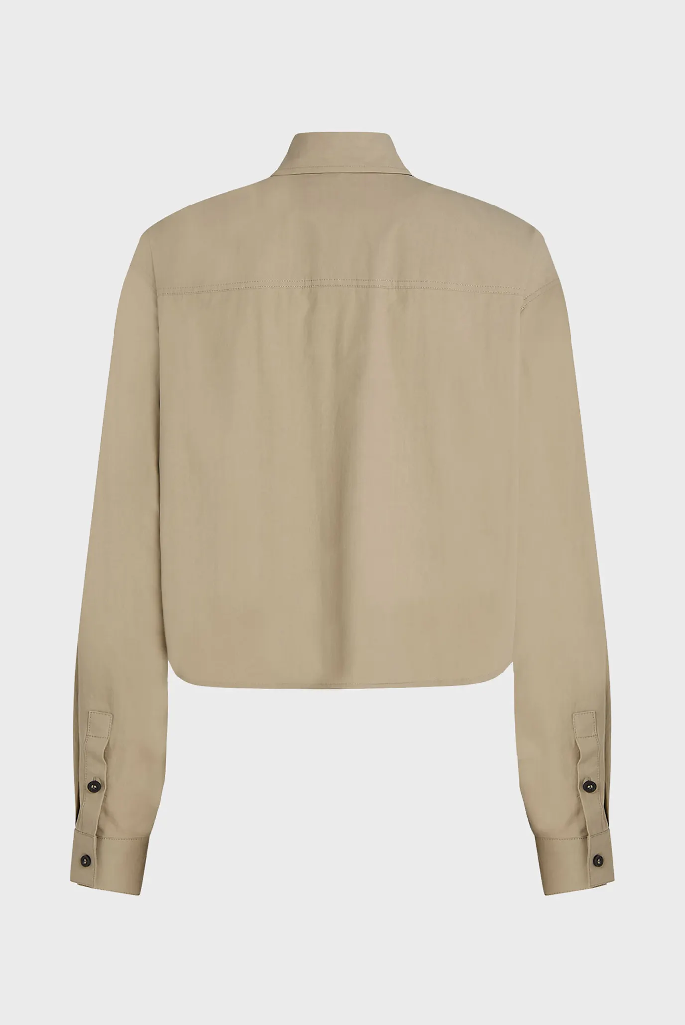 Женская бежевая рубашка klj boxy utility shirt 2