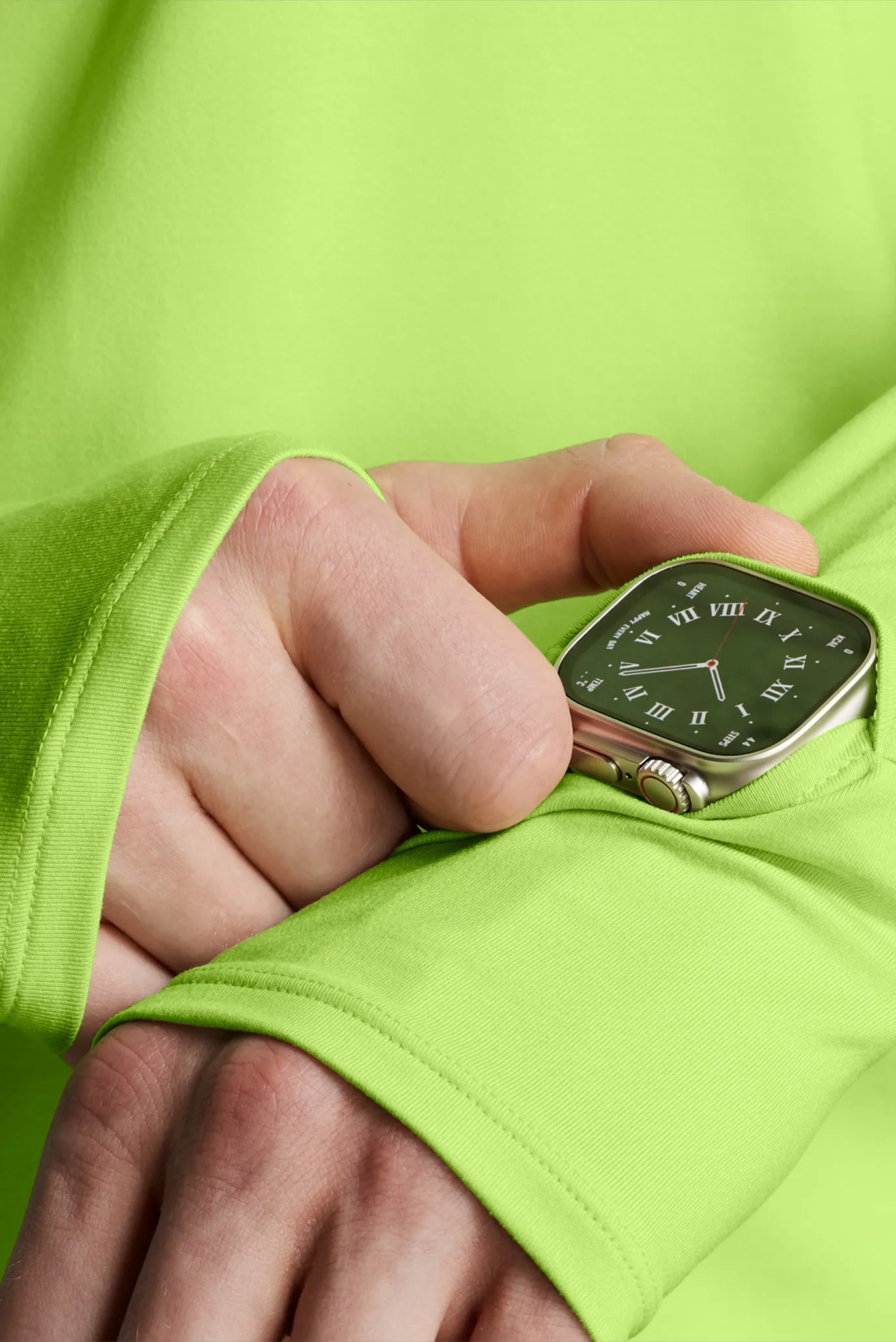 Мужской салатовый лонгслив UA TRAIL RUN QUARTER ZIP 4