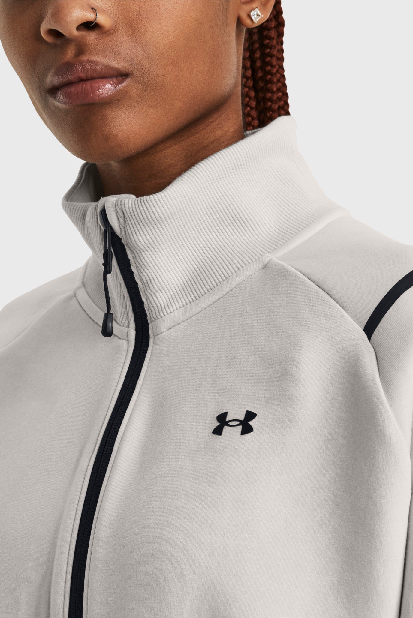 Жіноча біла спортивна кофта Unstoppable Flc Novelty FZ Under