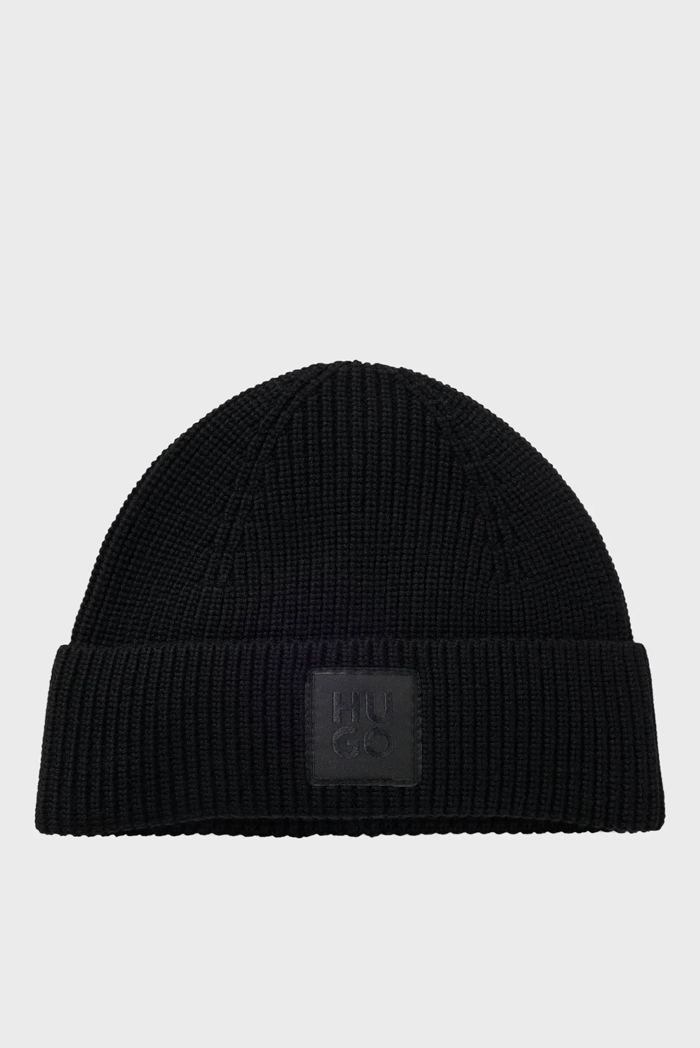 Жіноча чорна вовняна шапка 1