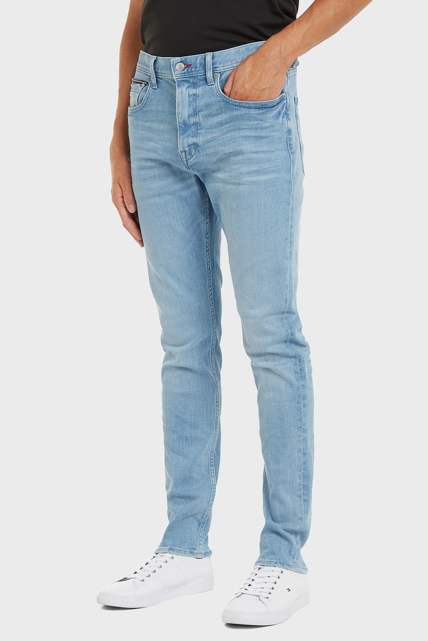 Мужские голубые джинсы TAPERED HOUSTON PSTR HAMPTON IND Голубой 36-32 Tommy Hilfiger MW0MW34518 Мужские голубые джинсы TAPERED HOUSTON PSTR HAMPTON IND Голубой 36-32 Tommy Hilfiger MW0MW34518