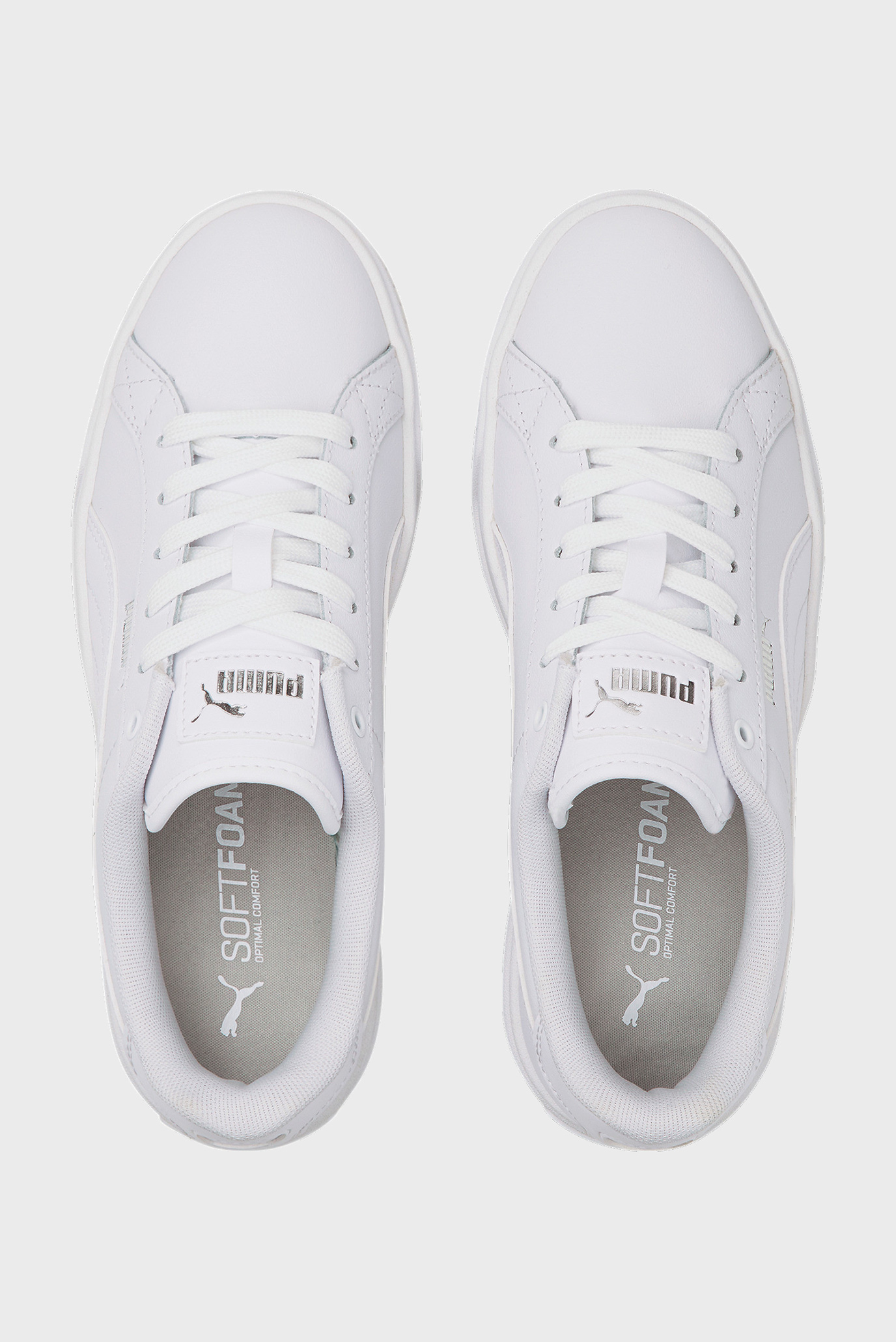Женские белые кожаные кеды Karmen L Women's Trainers PUMA 384615 — MD ...