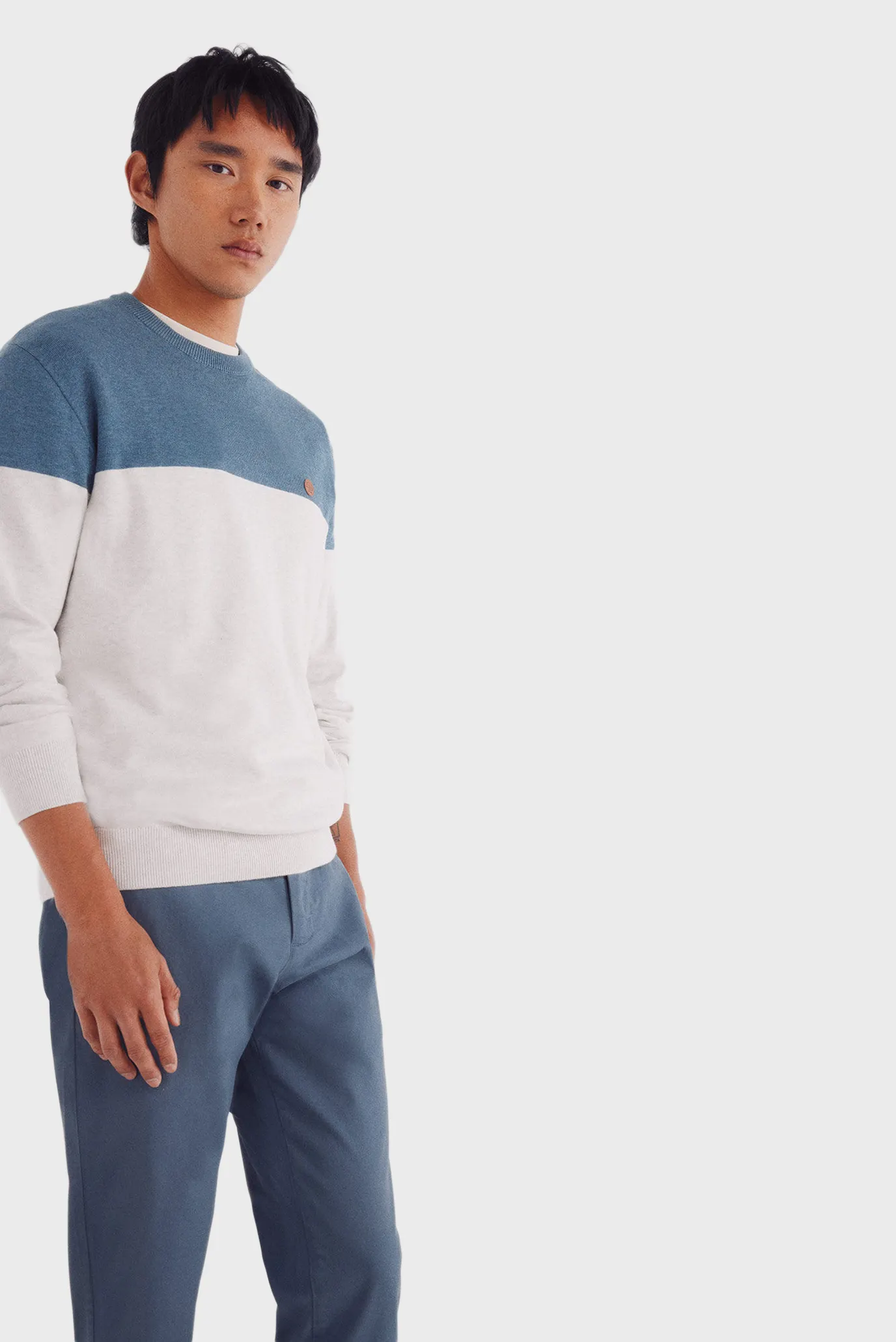 Чоловічі блакитні чіноси Slim fit 7