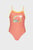 Детский оранжевый купальник AWT KIDS GIRL ONE PIECE