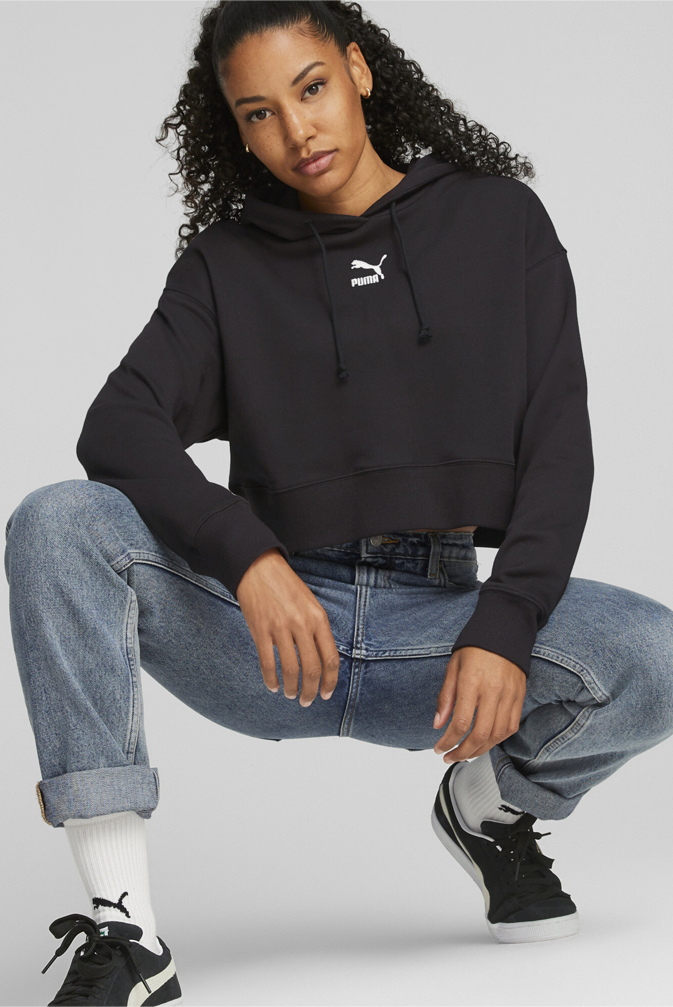 Puma crop hoodie clearance ladies