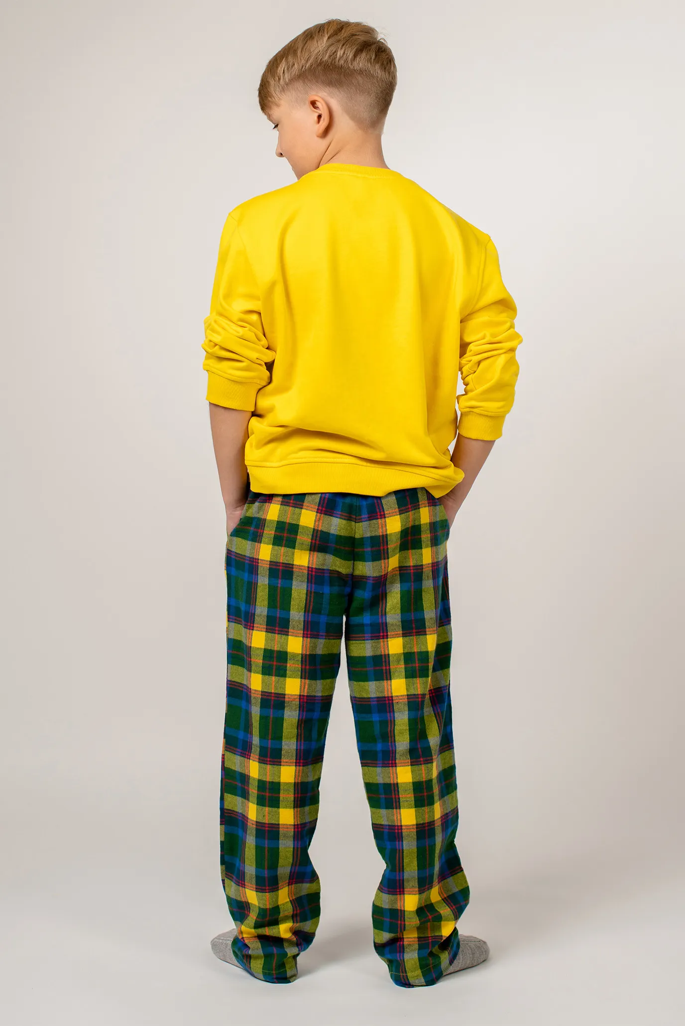 Дитячі картаті брюки 3