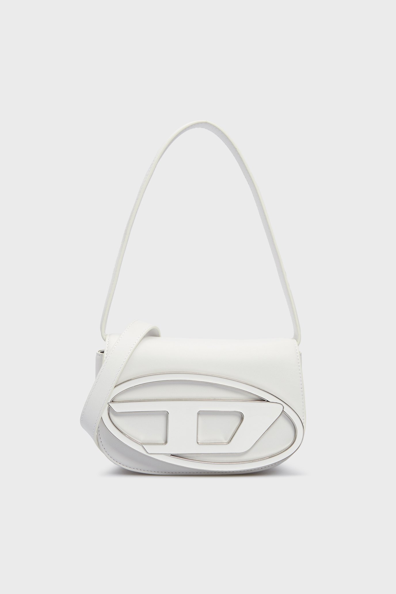 Жіноча біла шкіряна сумка 1DR 1