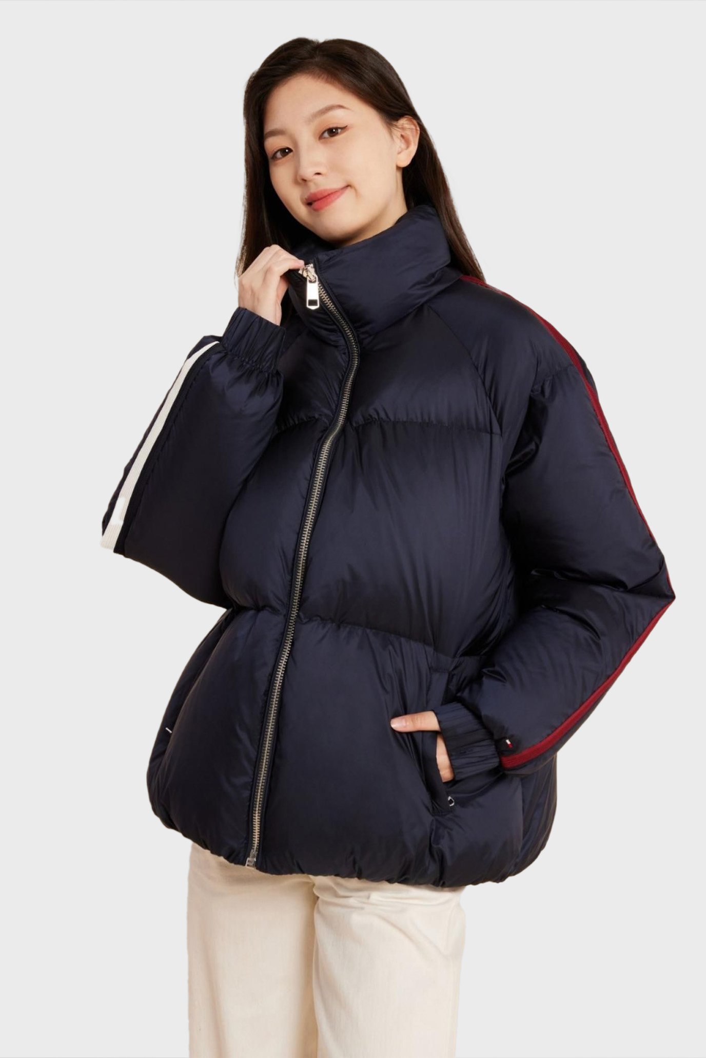 Женский темно-синий пуховик MODERN GS PUFFER  DOWN JACKET 1