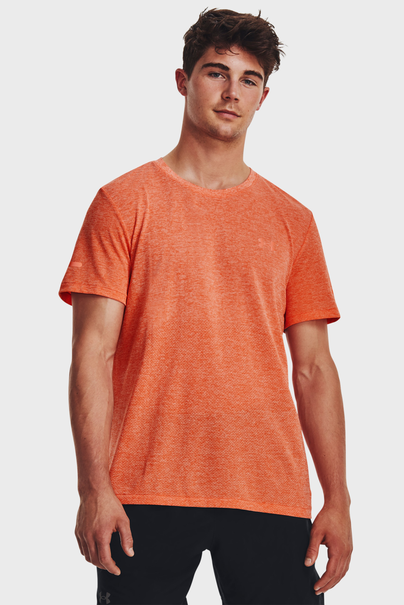 Чоловіча помаранчева футболка UA SEAMLESS STRIDE SS 1