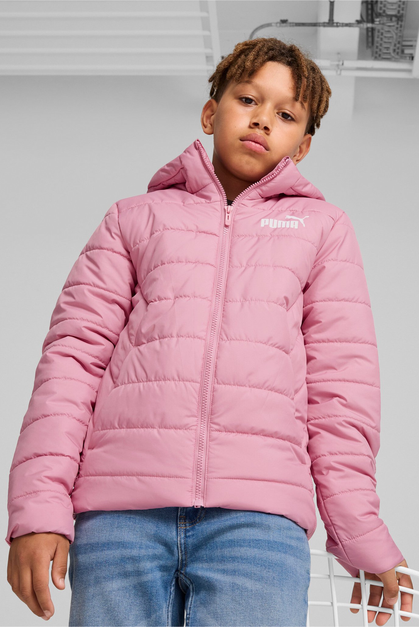 Дитяча рожева куртка Essentials Padded Jacket Youth 1