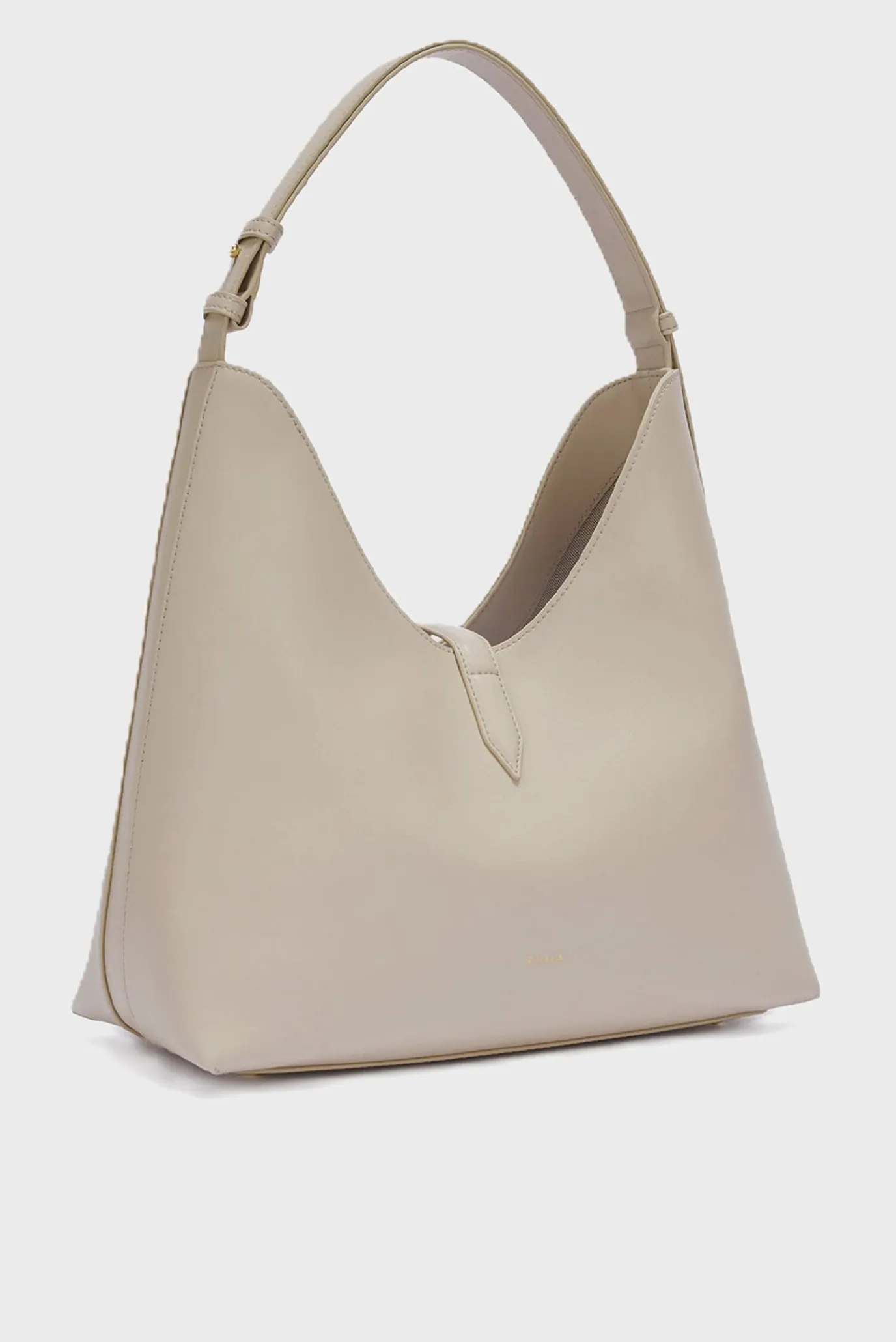 Женская бежевая кожаная сумка 3