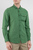 Мужская зеленая льняная рубашка