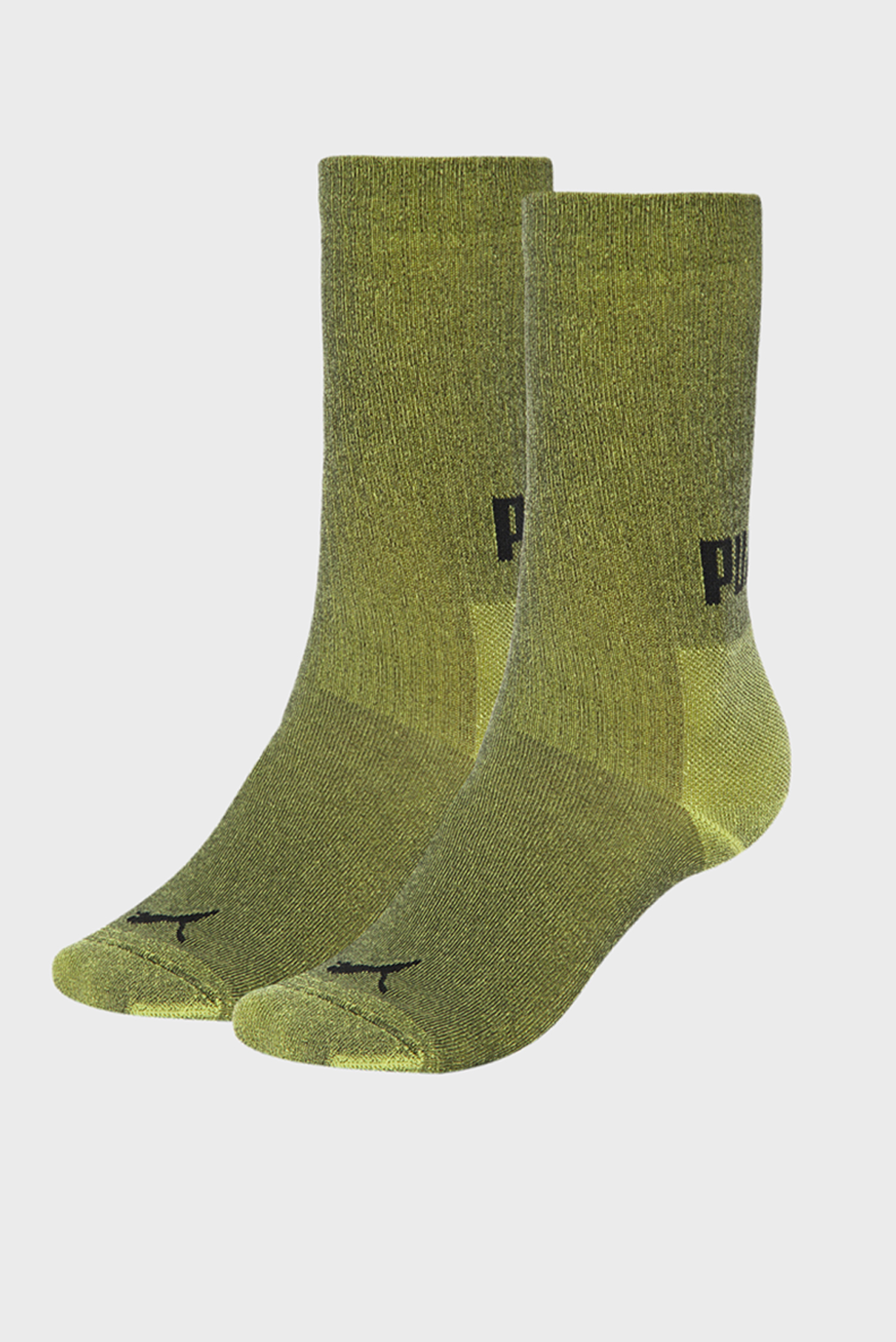 Мужские зеленые носки (2 пары) PUMA MEN COMFORT CREW 1