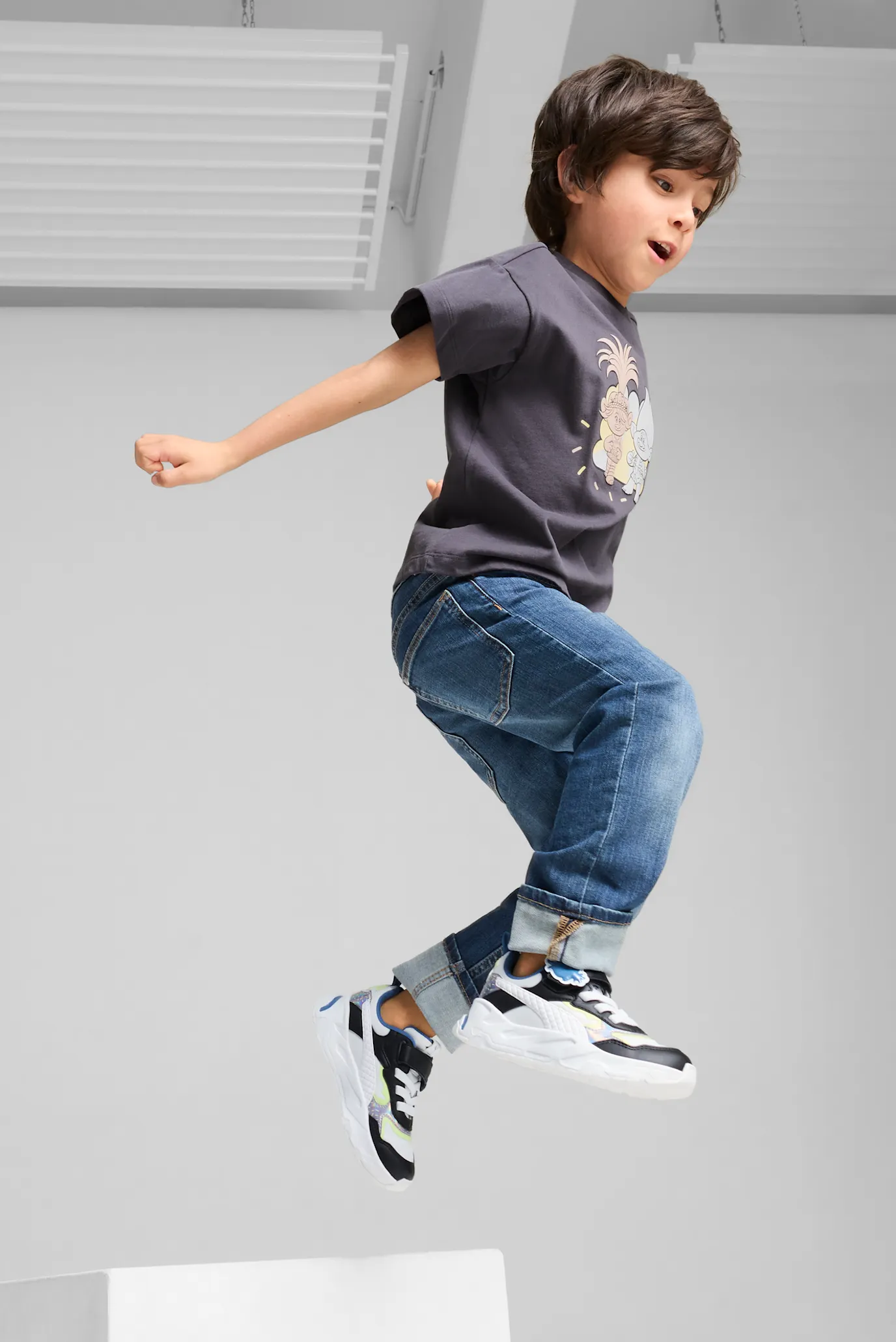 Детская темно-серая футболка PUMA x TROLLS Graphic Tee Kids 3