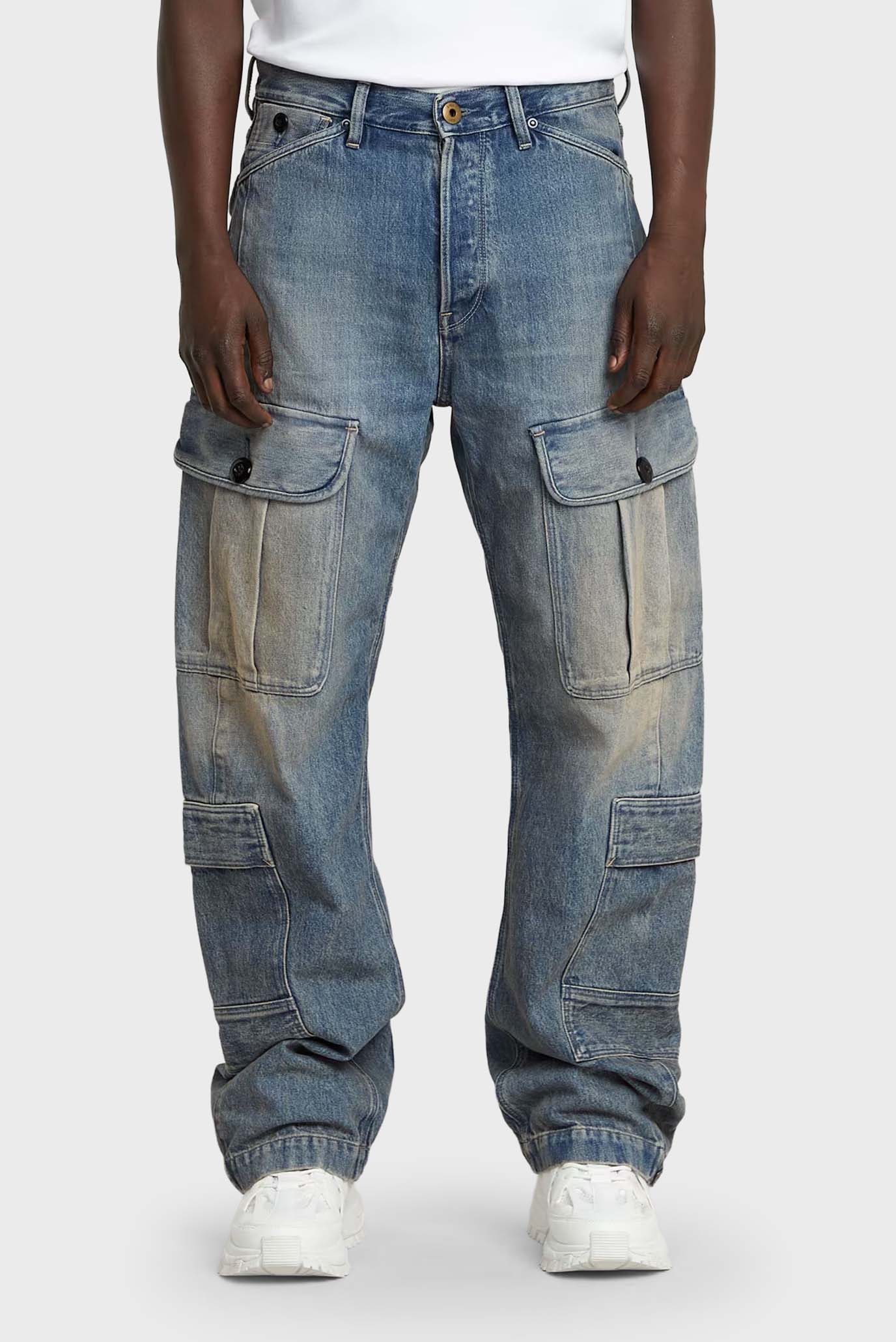Мужские голубые джинсы Bend 3D Cargo Loose Голубой 31-32 G-Star RAW D26111,D499 Мужские голубые джинсы Bend 3D Cargo Loose Голубой 31-32 G-Star RAW D26111,D499