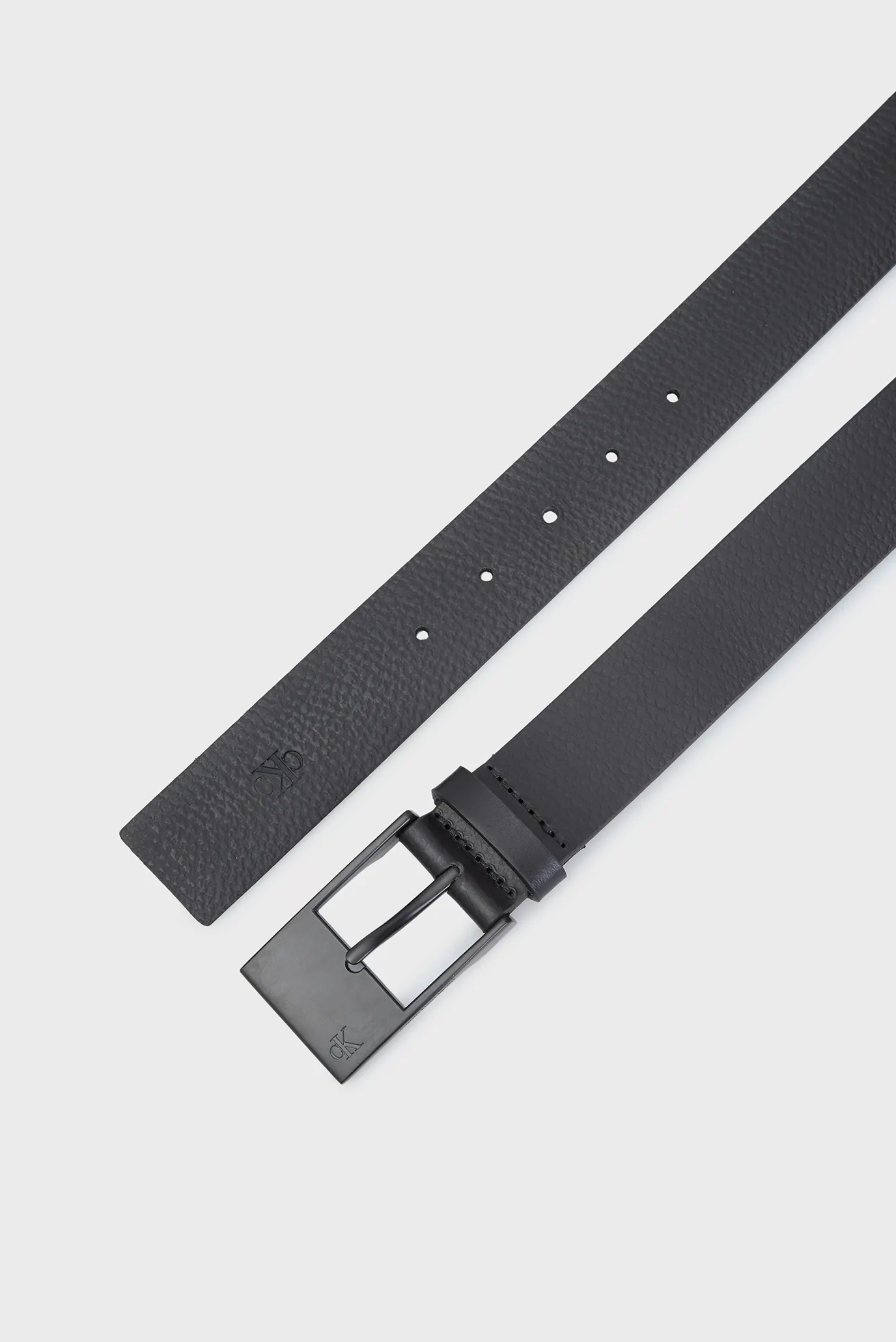 Чоловічий чорний шкіряний ремінь CLASSIC 3