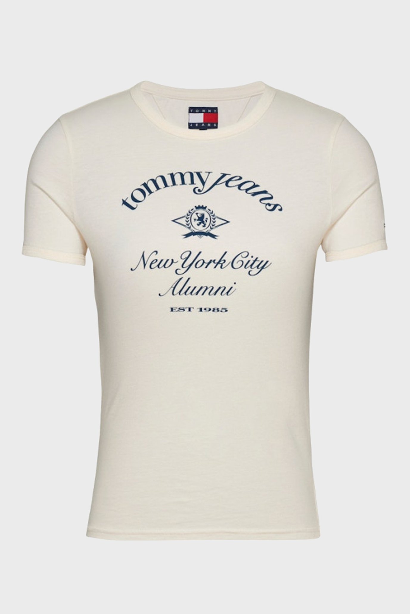 Жіноча біла футболка TJW SLIM CREST NYC RINGER 1