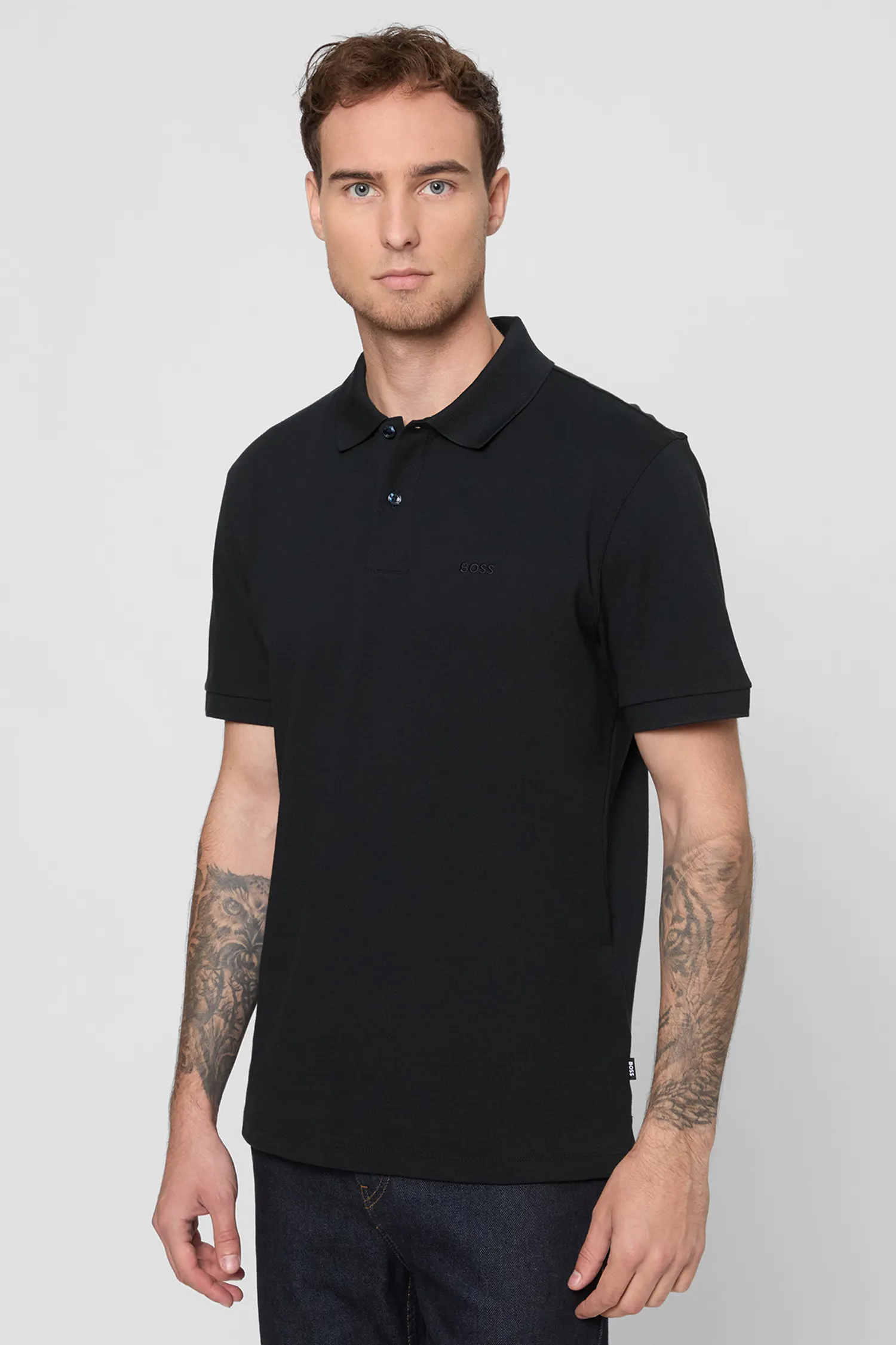 Чоловіче темно-синє поло 1