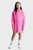 Детское розовое платье PUFF HERO LOGO