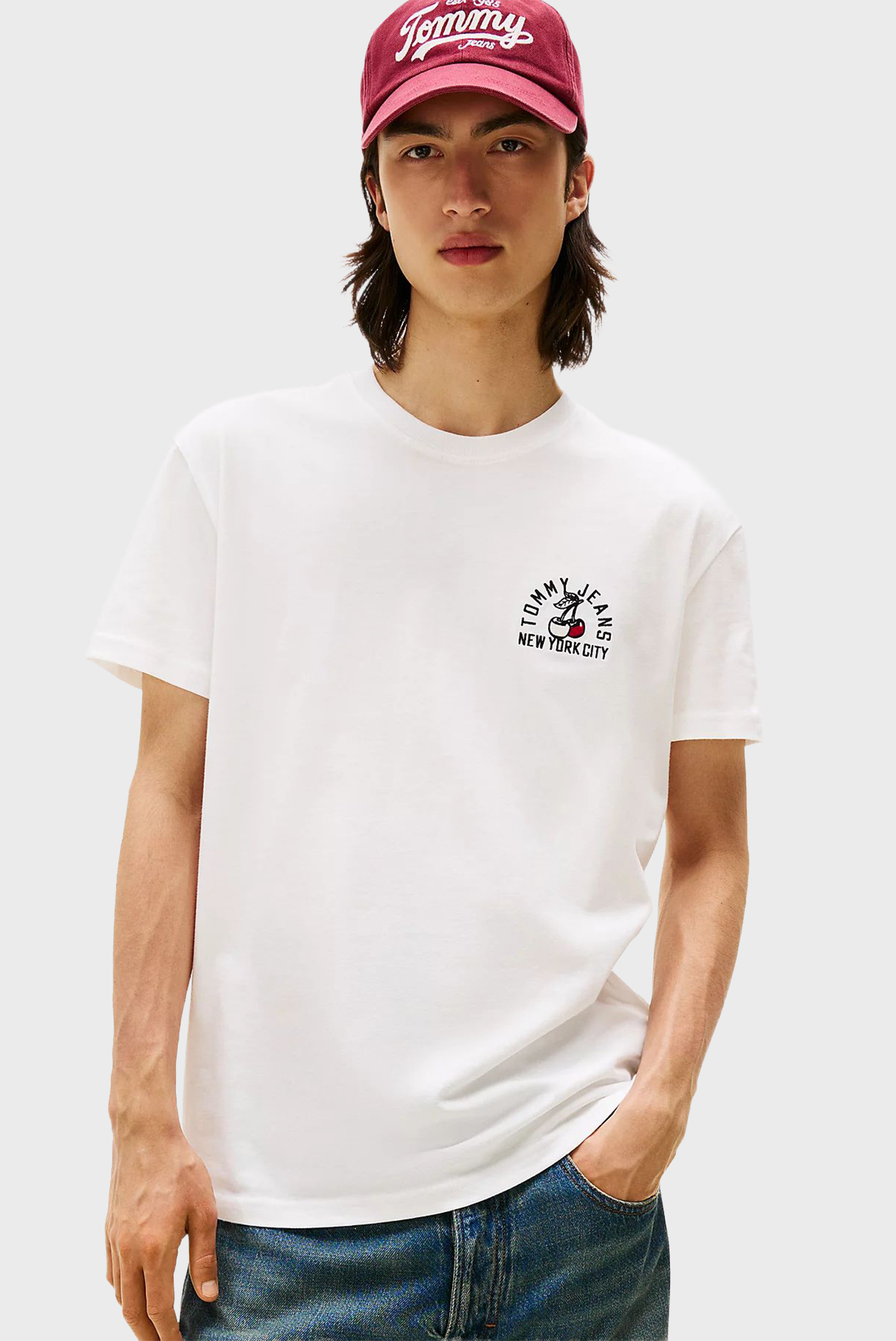 Мужская белая футболка TJM REG SMALL MOTIF Белый XL Tommy Jeans DM0DM21586 Мужская белая футболка TJM REG SMALL MOTIF Белый XL Tommy Jeans DM0DM21586