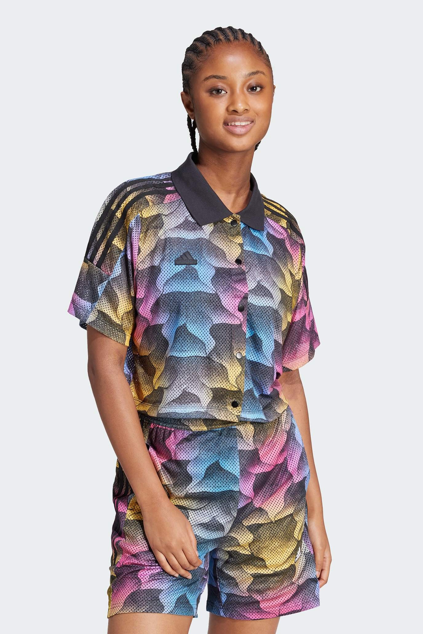 Жіноча сорочка з візерунком Tiro Print Mesh Summer 1