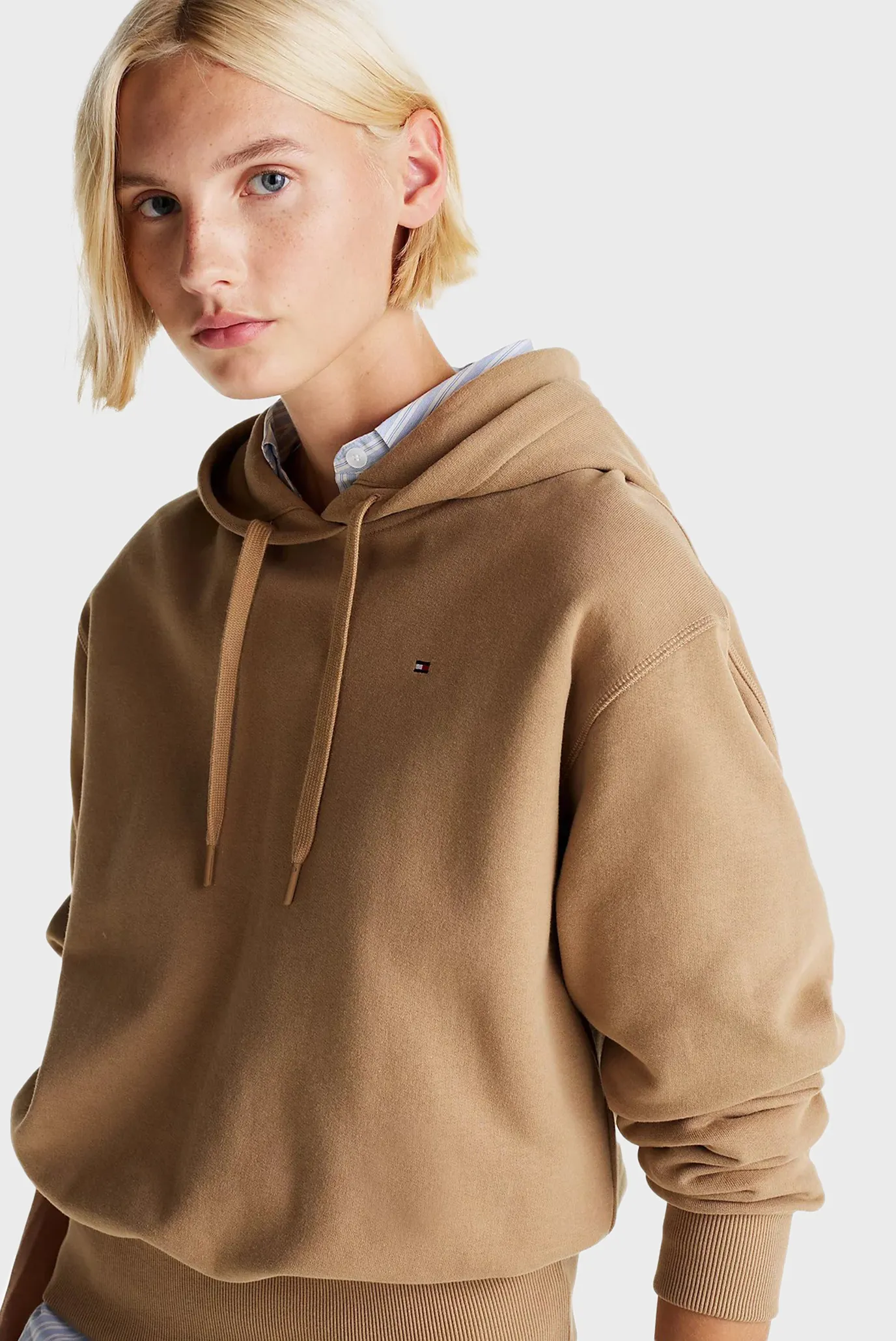 Жіноче бежеве худі FLAG ON CHEST MDRN 4