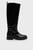 Женские черные кожаные сапоги COOL ELEVATED LONGBOOT