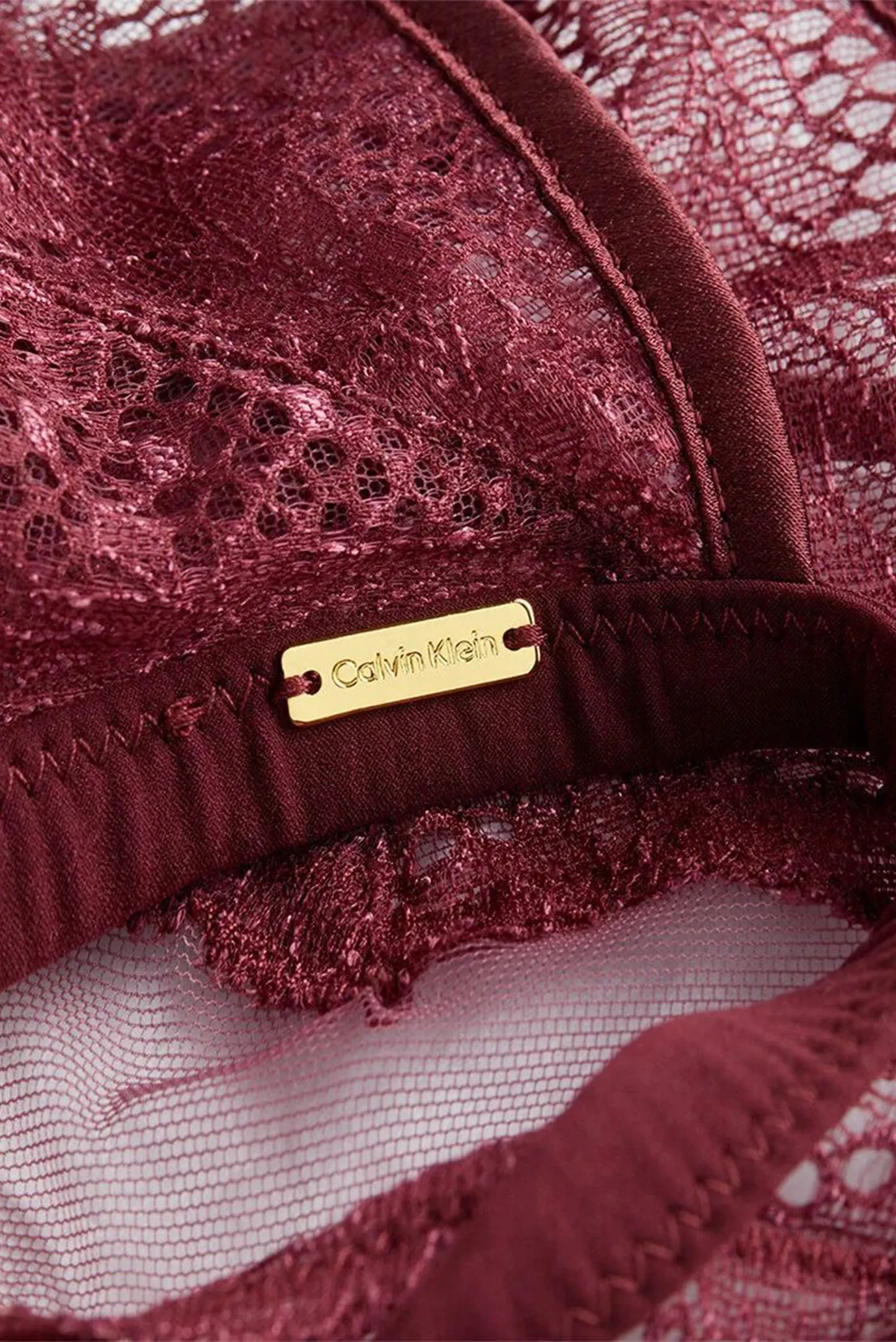 Женский бордовый бюстгальтер UNLINED TRIANGLE 4