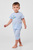 Дитяча блакитна піжама (футболка, брюки)